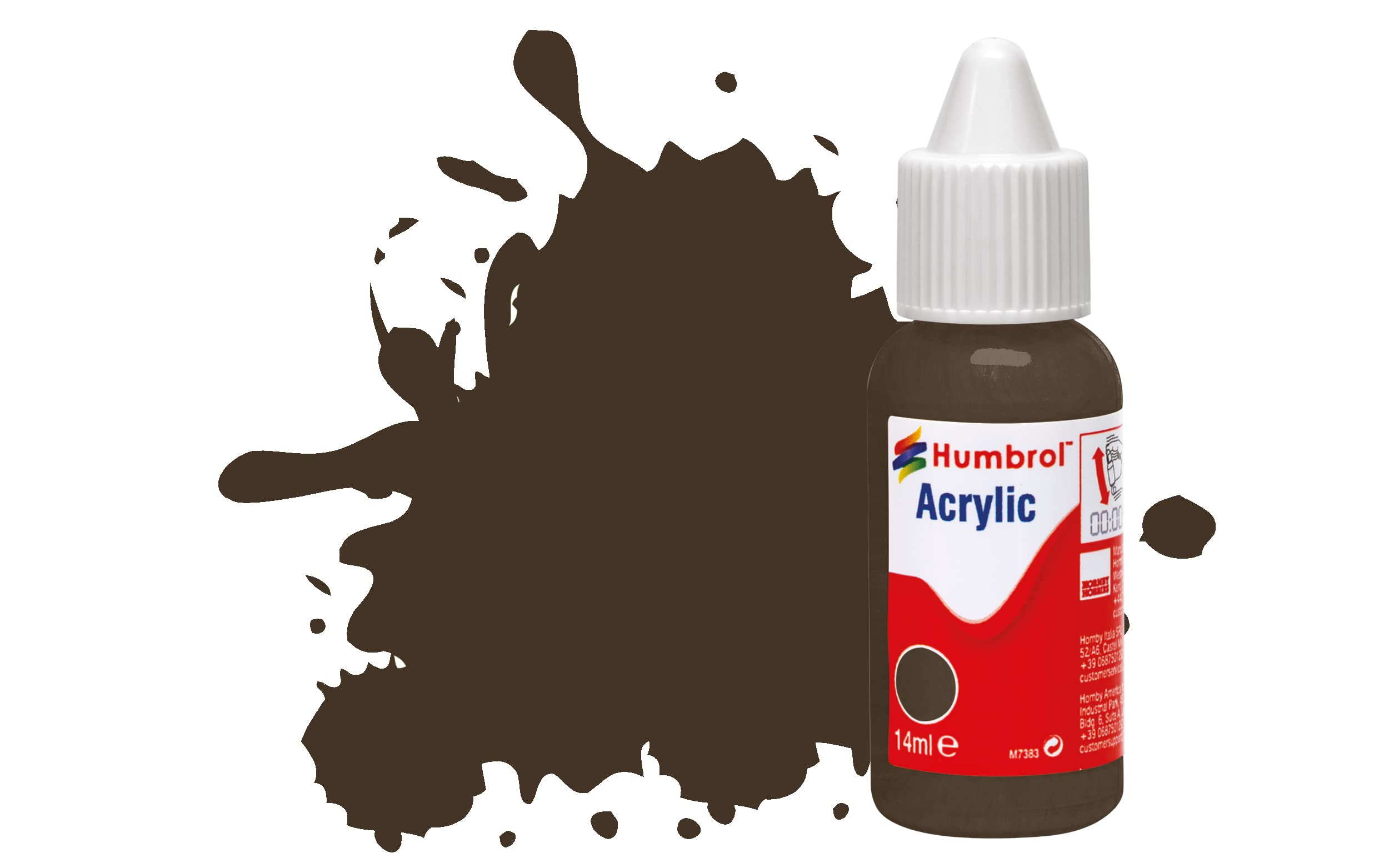 Humbrol Model Paint - DB0010 No 10 Service Brown Gloss Acrylic Paint (14ml)