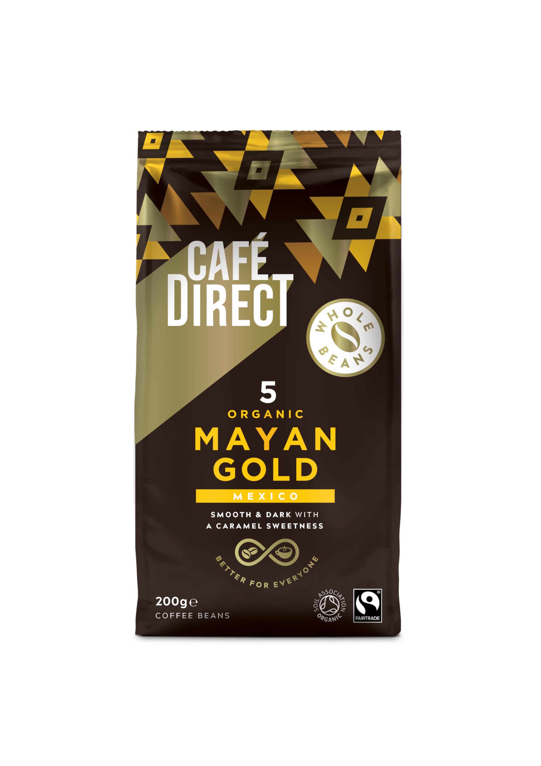 Café Direct Mayan Gold Mexiko Bio-Fairtrade-Kaffeebohnen, 200 g