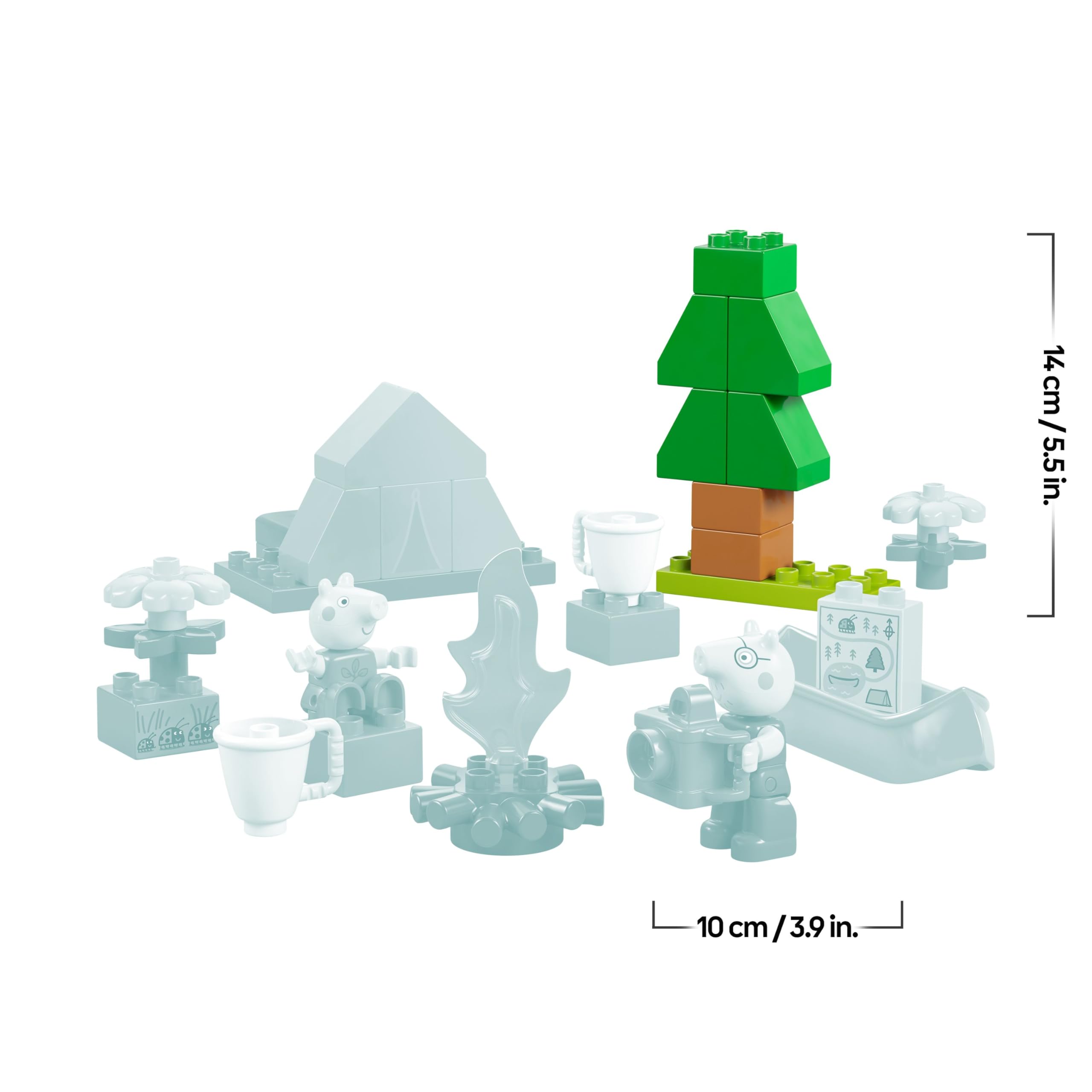 LEGO DUPLO Peppa Pig Camping Trip with Daddy Pig - Building Toy for 2+ Year Olds 9