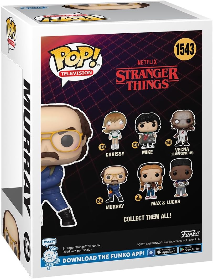 Funko Pop! TV: Stranger Things - Murray Bauman with Flamethrower Vinyl Figure 3