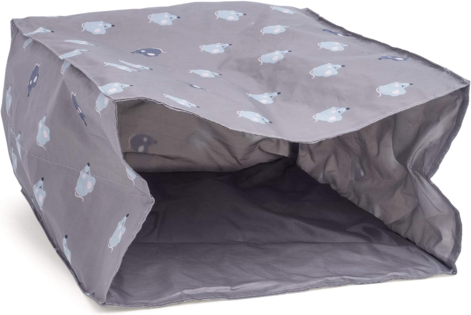 Petface Angry Mouse Cat Crinkle Bag - Sensory Stimulation | Nylon | Grey