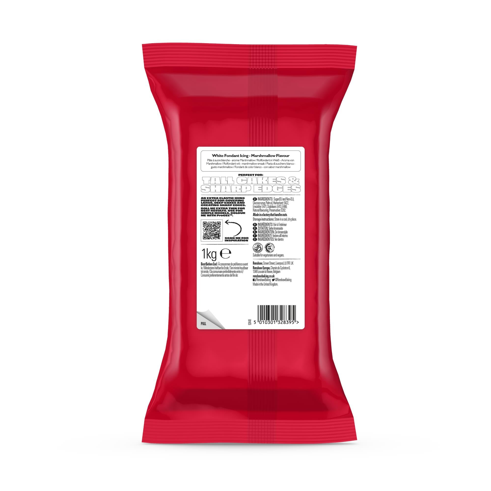 Renshaw - Extra Stretch Marshmallow Flavoured Ready to Roll Fondant Icing, 1 kg 4