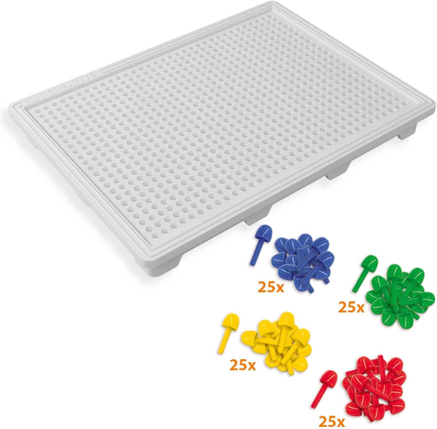 SES Creative 14046 Mosaic Board Compact - Reusable Arts & Crafts Set for Kids 4