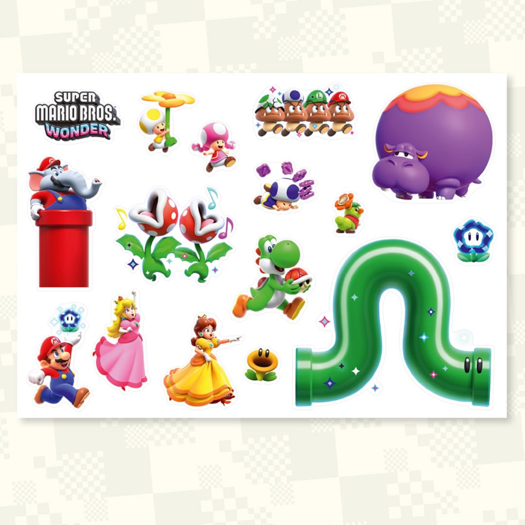 Super Mario Bros. Wonder - Character Sticker Sheet for Nintendo Switch