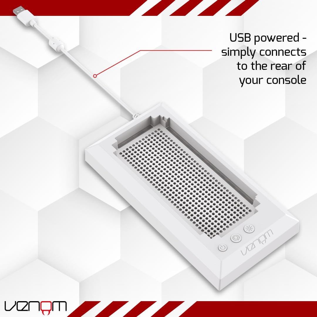 Venom LED-Leuchtkonsolenständer für Xbox Series S – Mehrfarbige RGB-Beleuchtung mit USB-Stromversorgung 5