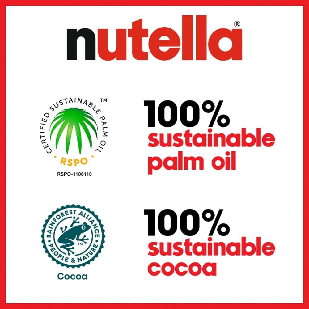 Nutella Hazelnut Chocolate Spread 750g Jar - Gluten Free, No Artificial Colours or Preservatives 3