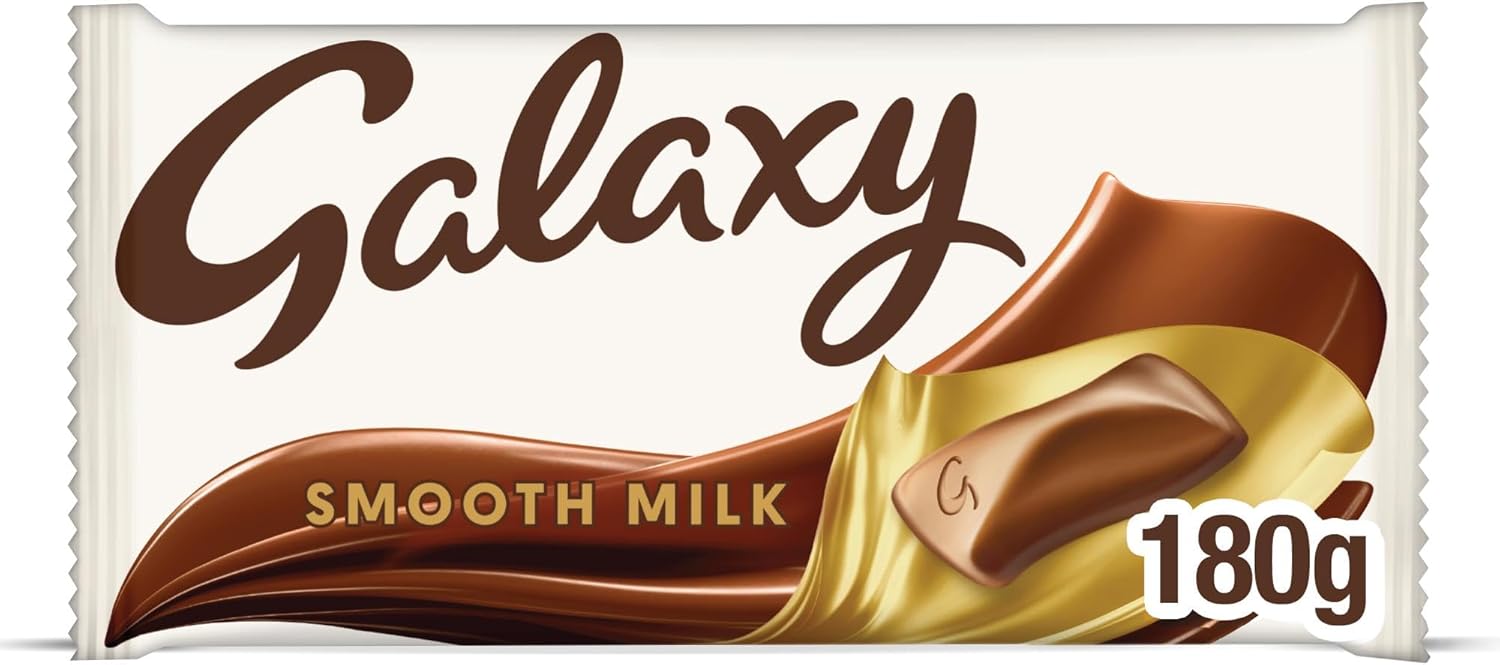 Galaxy Smooth Milk Chocolate Bar, Sharing Chocolate, 180g