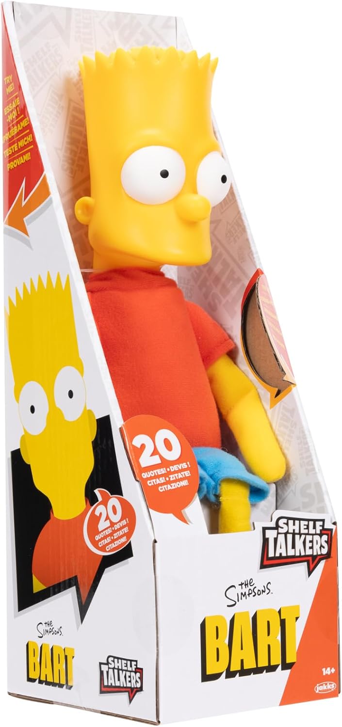 The Simpsons Bart Simpson Shelf Talker - 30cm Tall Interactive Plush with Sound 5