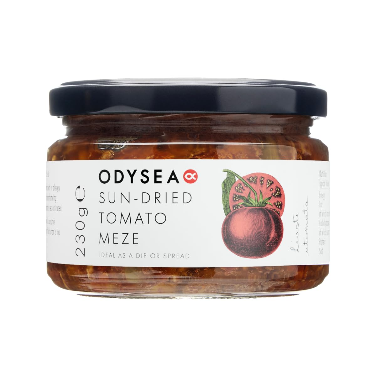 Odysea Sun-Dried Tomato Meze, Glass Jar, 230 g