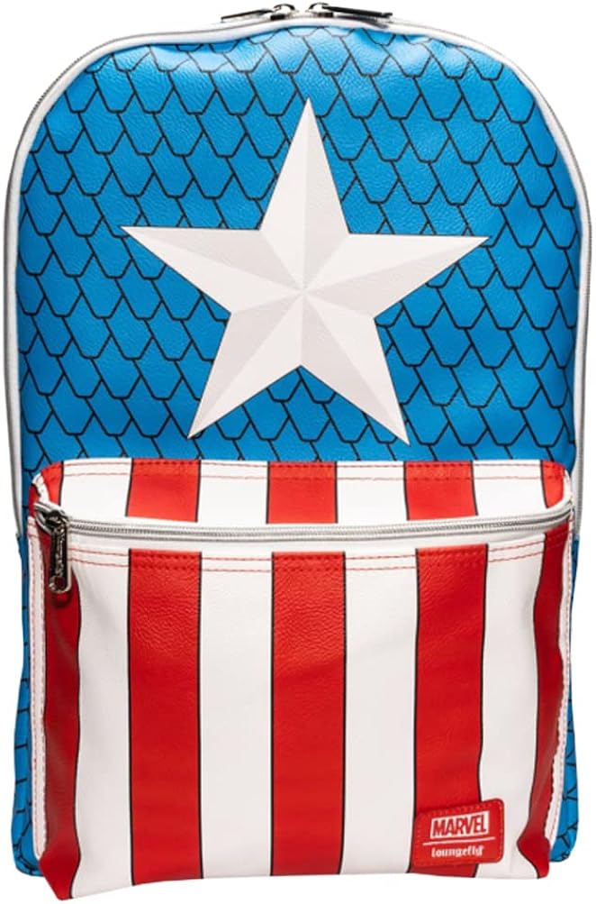 Loungefly Captain America Mini Backpack with Exclusive Pin 7