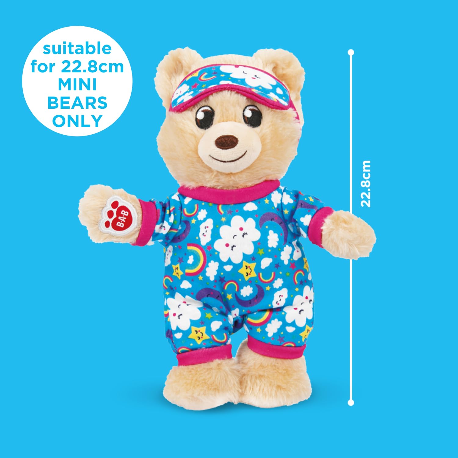 Casdon Build-A-Bear Workshop Night Time Onesie Clothing Pack for Mini Bear 5