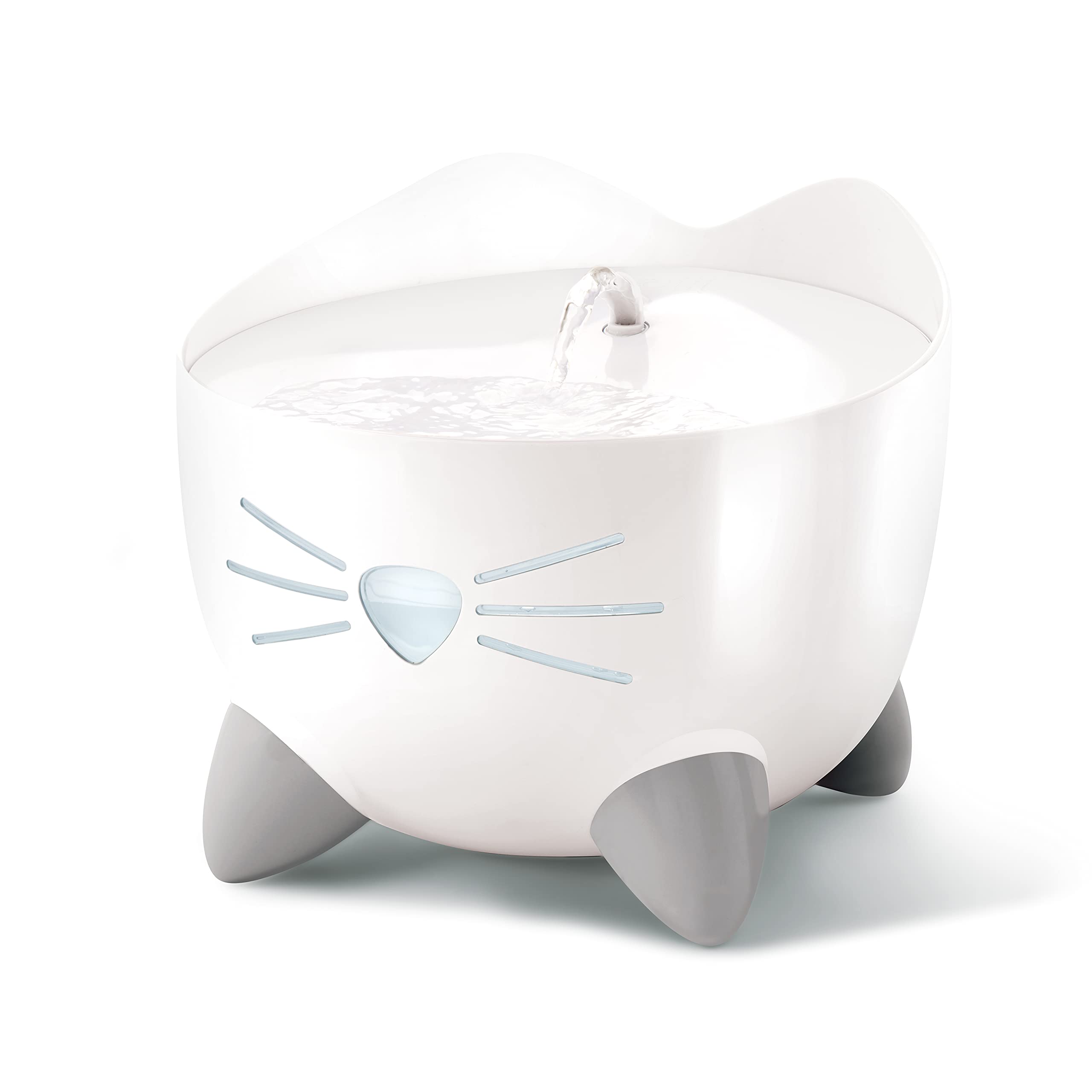 Catit PIXI Cat Drinking Fountain - 3 Drinking Options, LED Nightlight, White 1