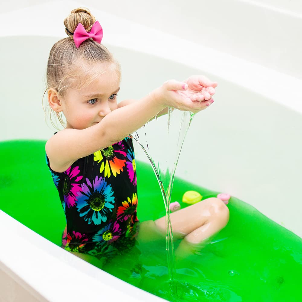 Zimpli Kids Eco Slime Baff Green - 1 Bath or 4 Play Uses, Magically Turns Water into Gooey Slime 4