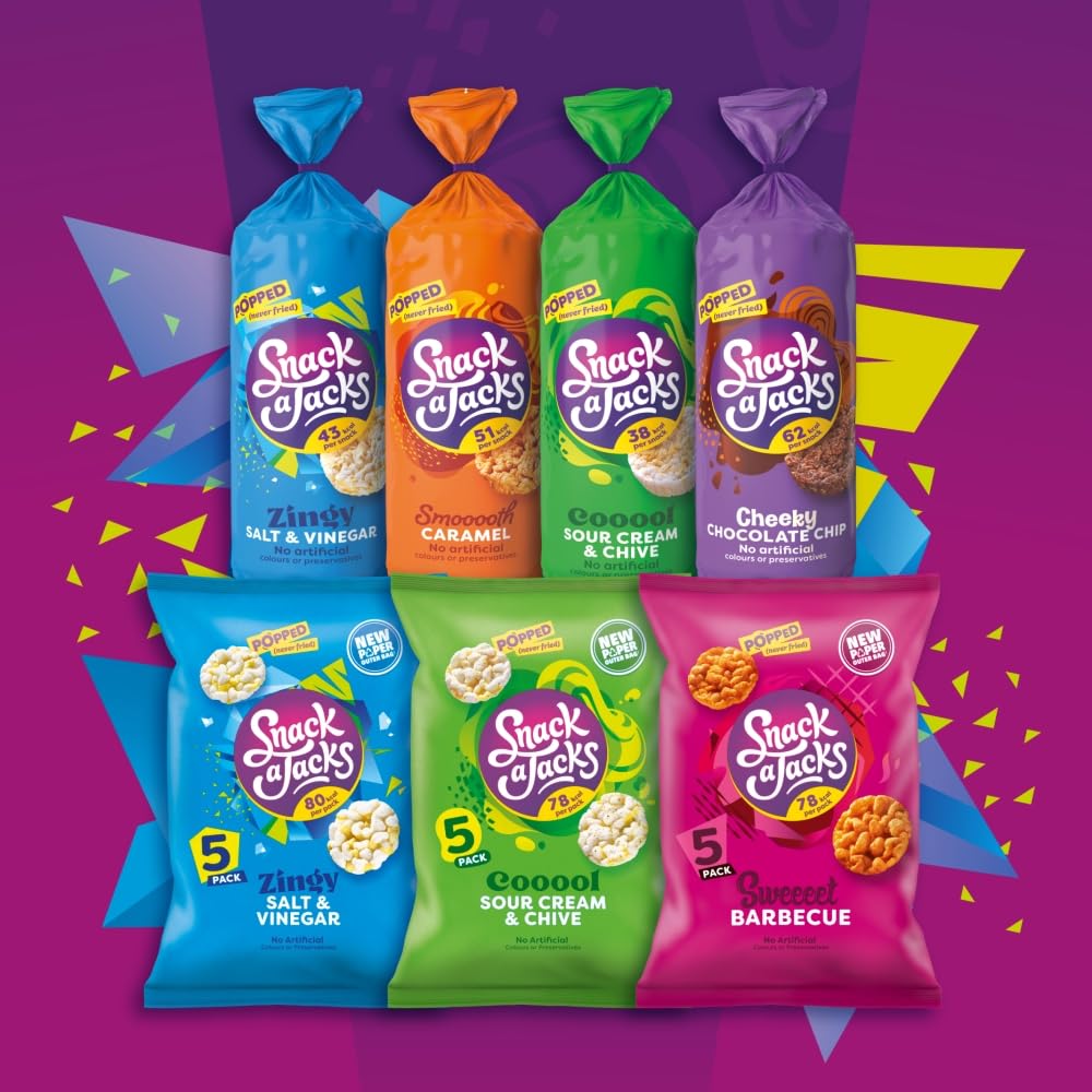 Snack a Jacks Crispy Sour Cream and Chive Snacks, 19 g (Pack of 5) 18