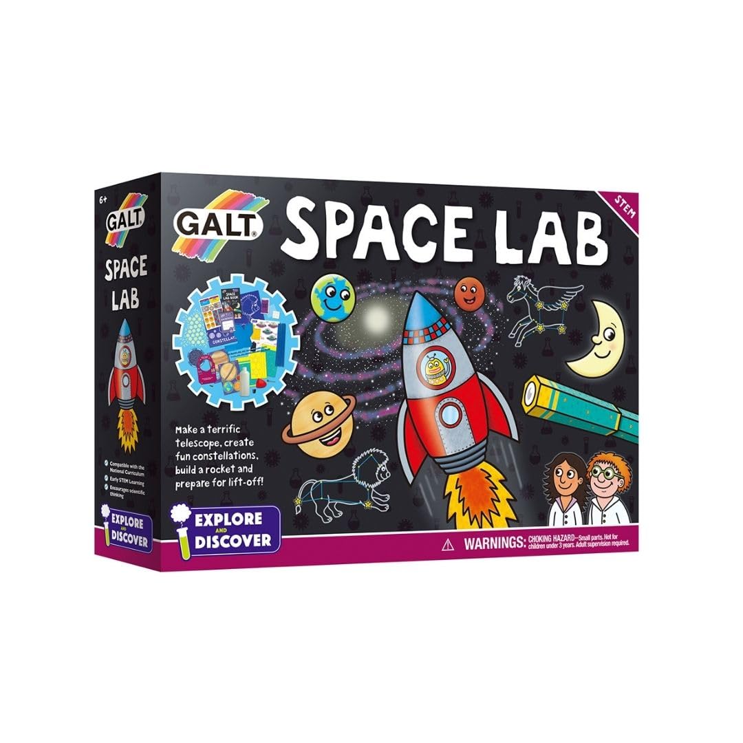Galt Space Lab - STEM Science Kit with 12 Fun Experiments for Kids Ages 6+
