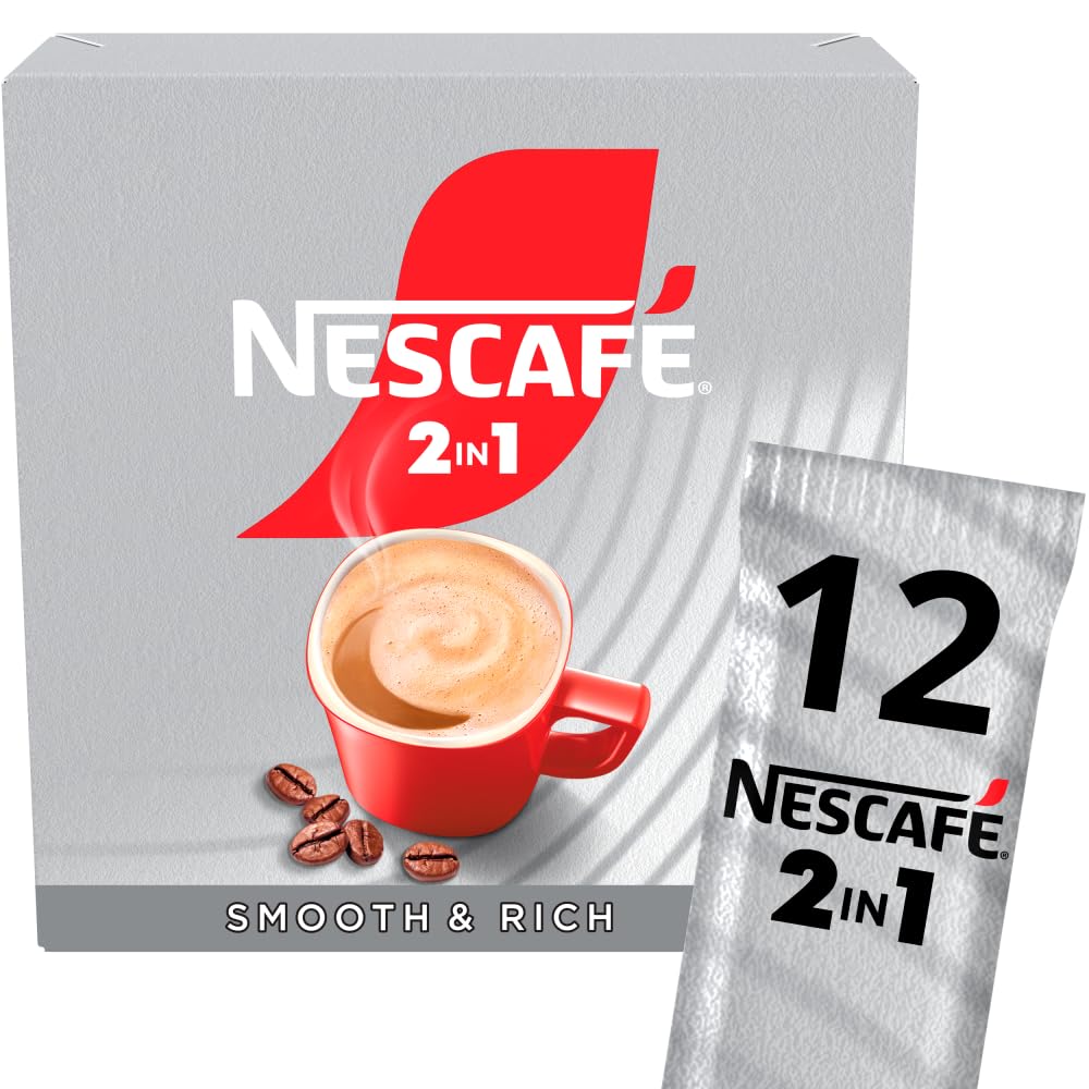NESCAFÉ 2 IN 1 Original Instant Coffee Mix (1 Pack, 12 Drinks)