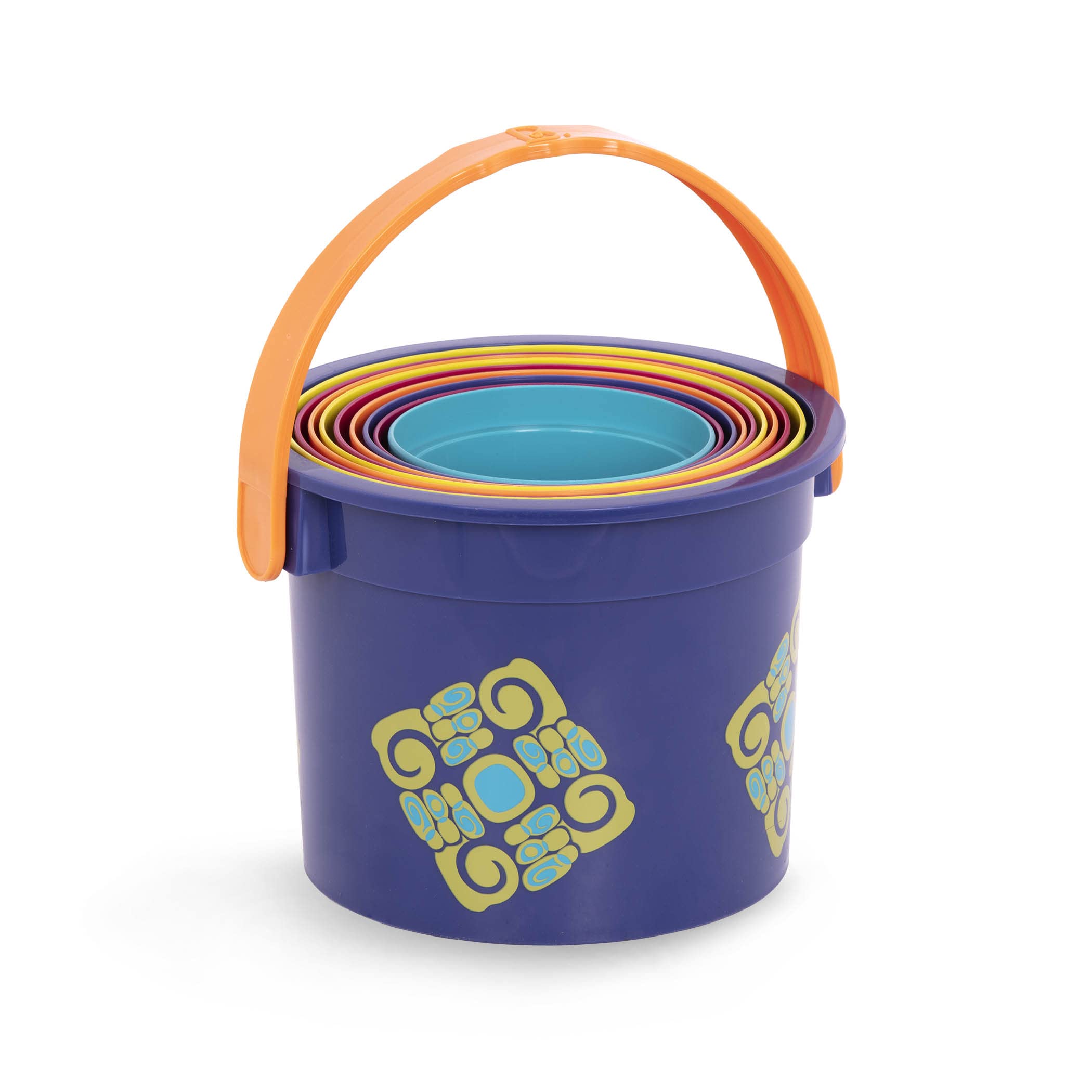 B. toys Bazillion Buckets Nesting Cups - 10 Colorful Stacking Cups for Kids 18m+ 7