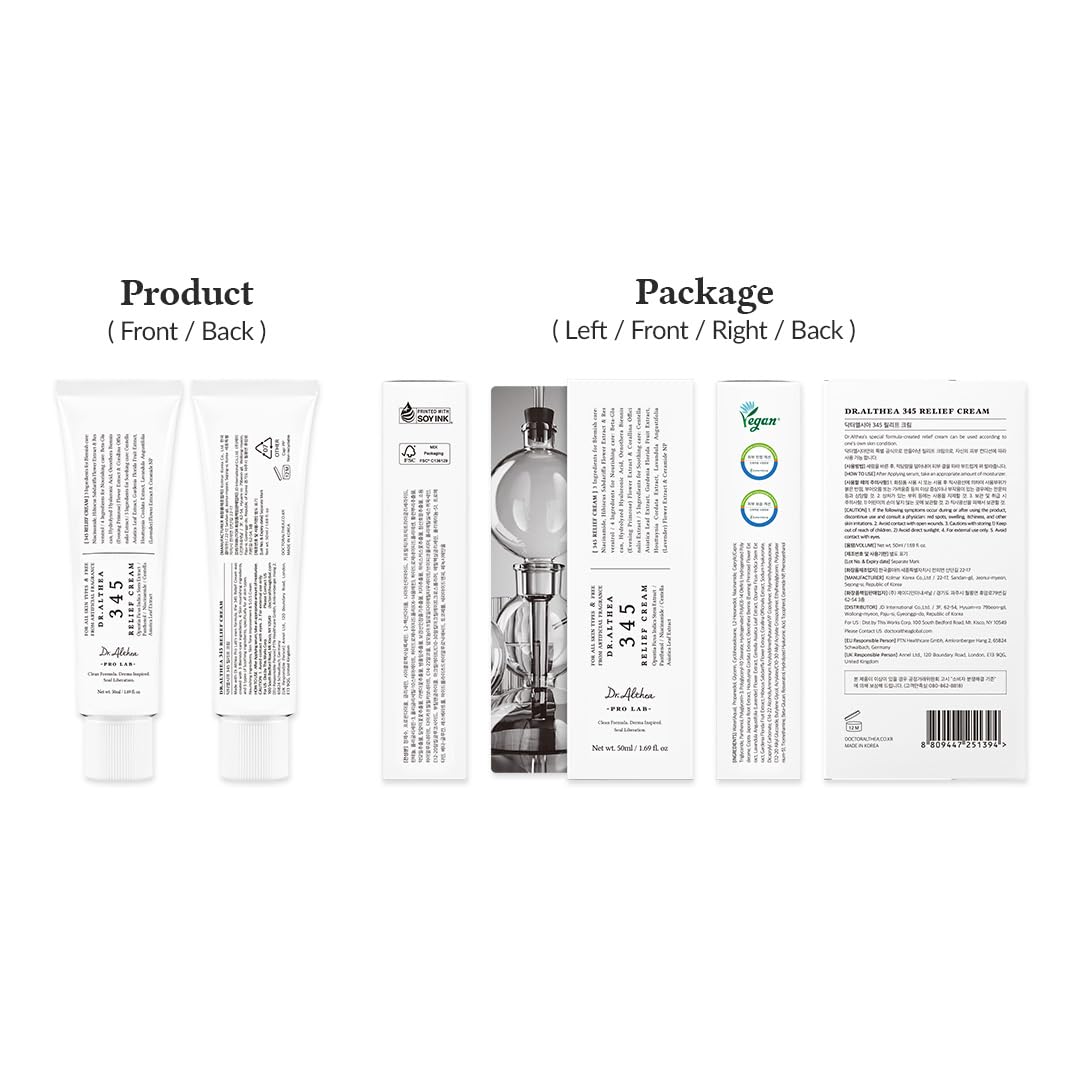 Dr.Althea 345 Relief Cream - Daily Face Moisturizer (80g) 5