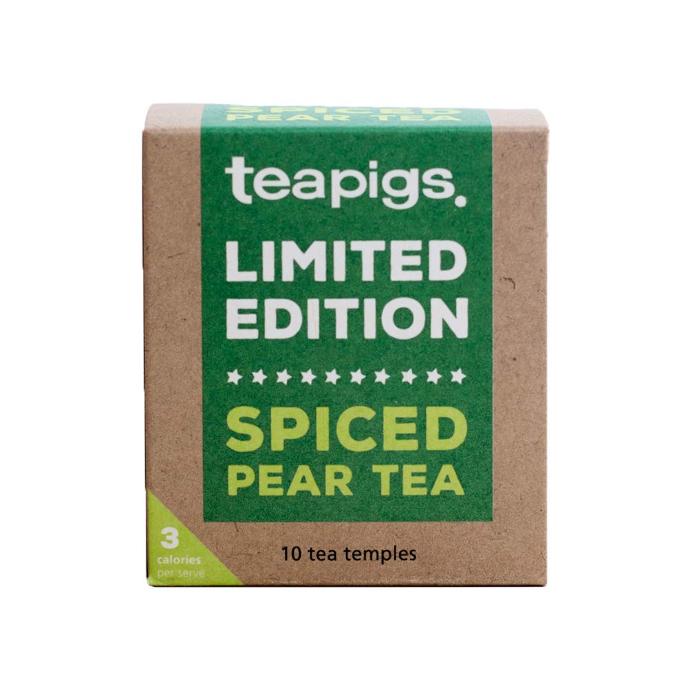 teapigs Limited Edition Spiced Pear Tea Bags - Whole Leaf Herbal Infusion