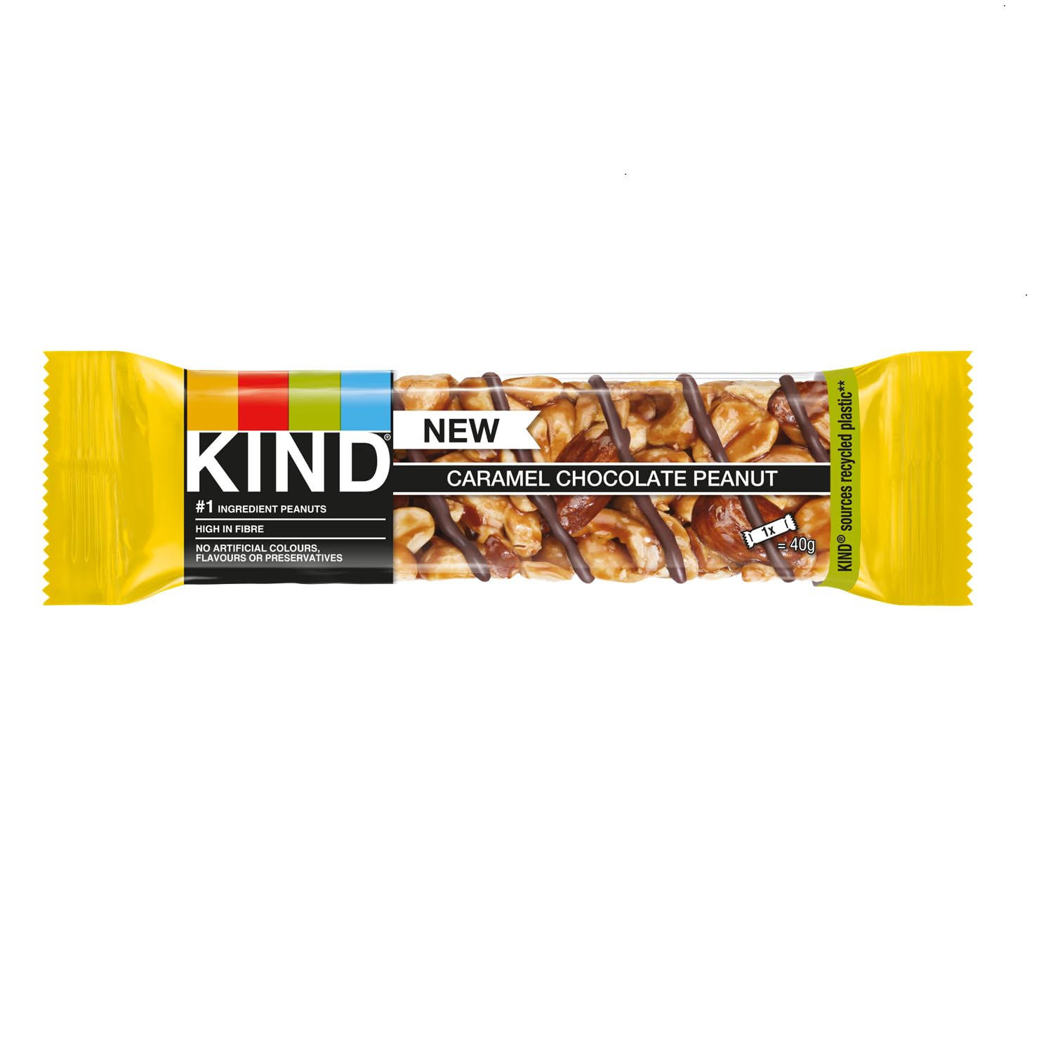 KIND Caramel Chocolate Peanut Gluten-Free Snack Bars - High Fibre, No Artificial Ingredients 3
