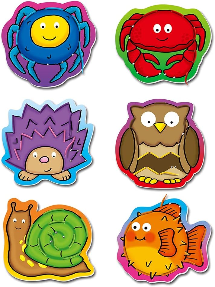 Galt First Lacing Pictures - Educational Threading Toy for Ages 3+