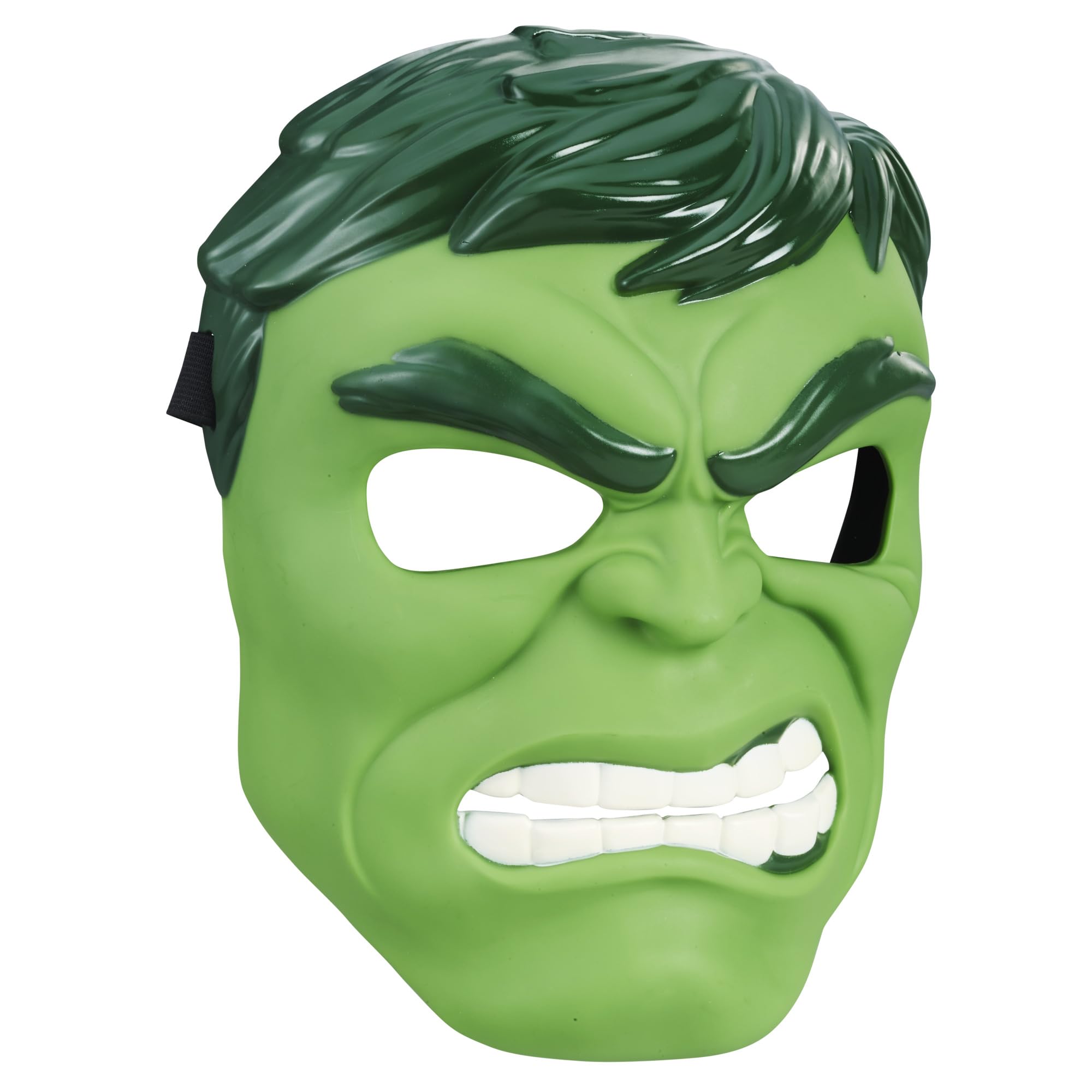 Marvel Hulk Roleplay Mask - Green Plastic, Adjustable Strap, Ages 5+ | Hasbro