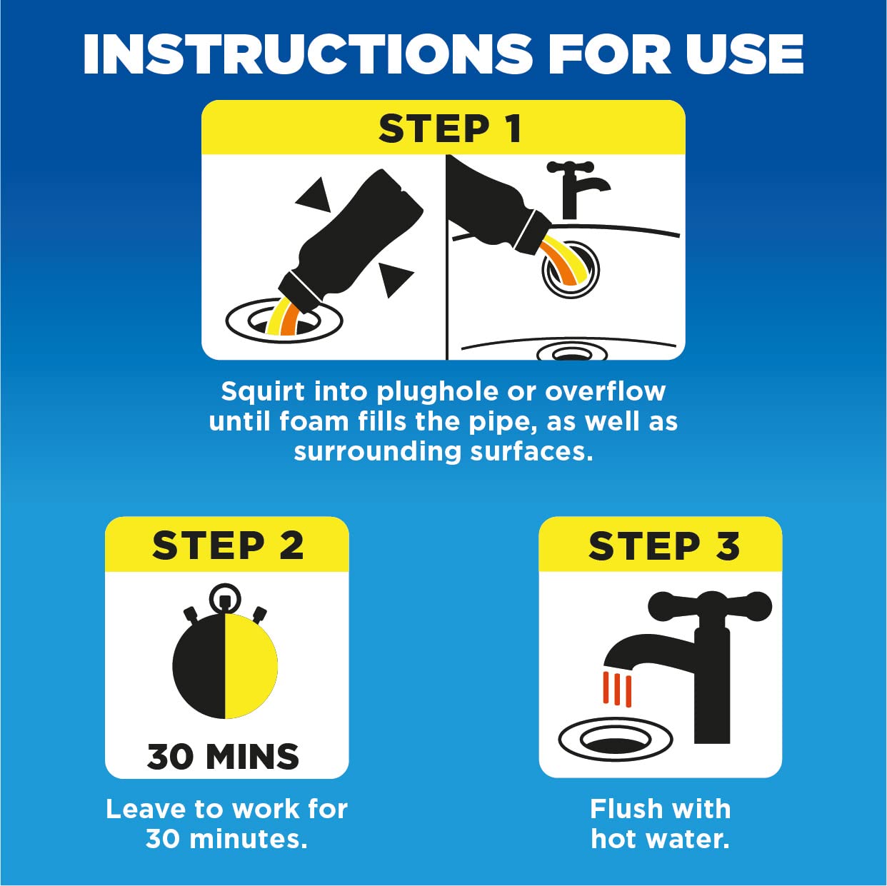 Buster Abflussreiniger – 500 ml, Tiefenreinigung von Rohren und Überläufen 3