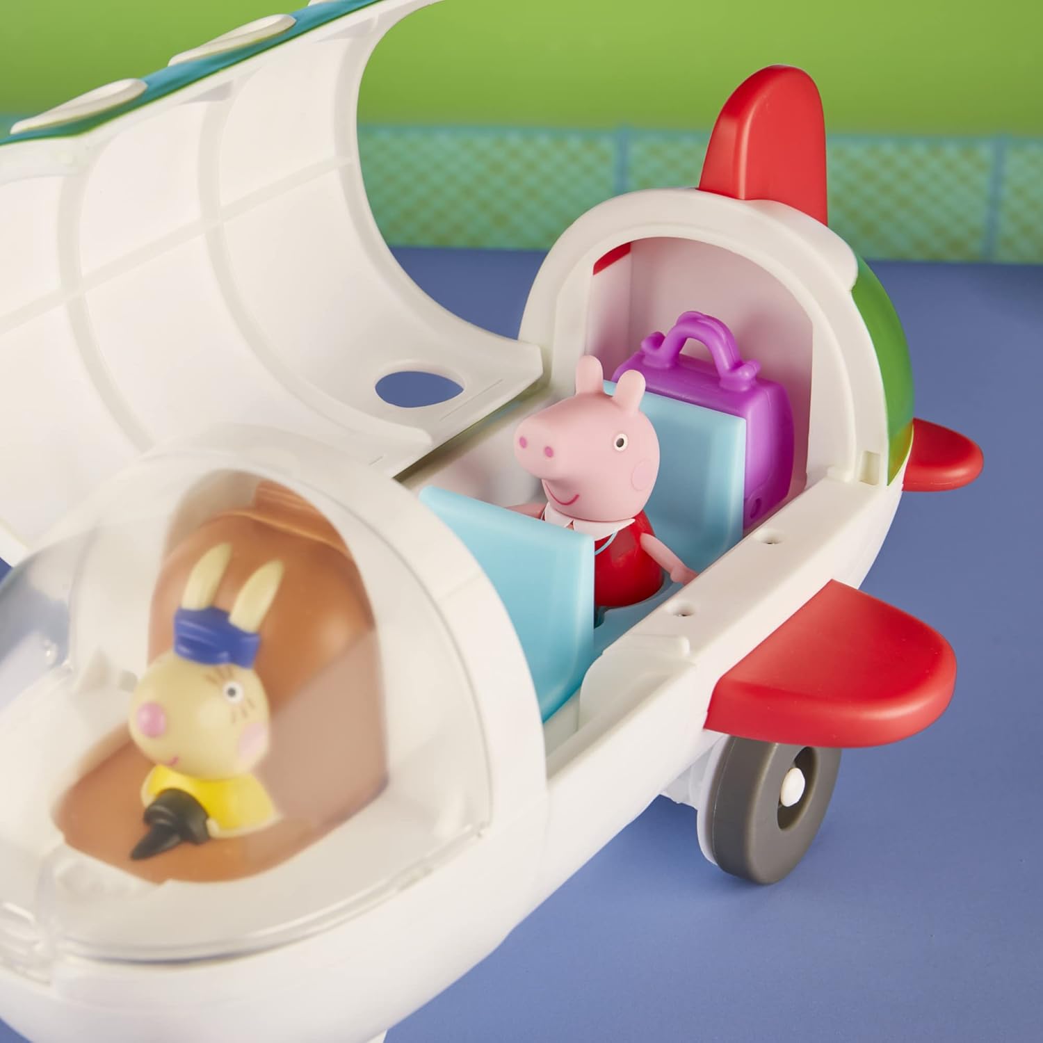Peppa Pig F3557 Adventures Plane Playset - Rolling Vehicle with Peppa Figure, Ages 3+ 9