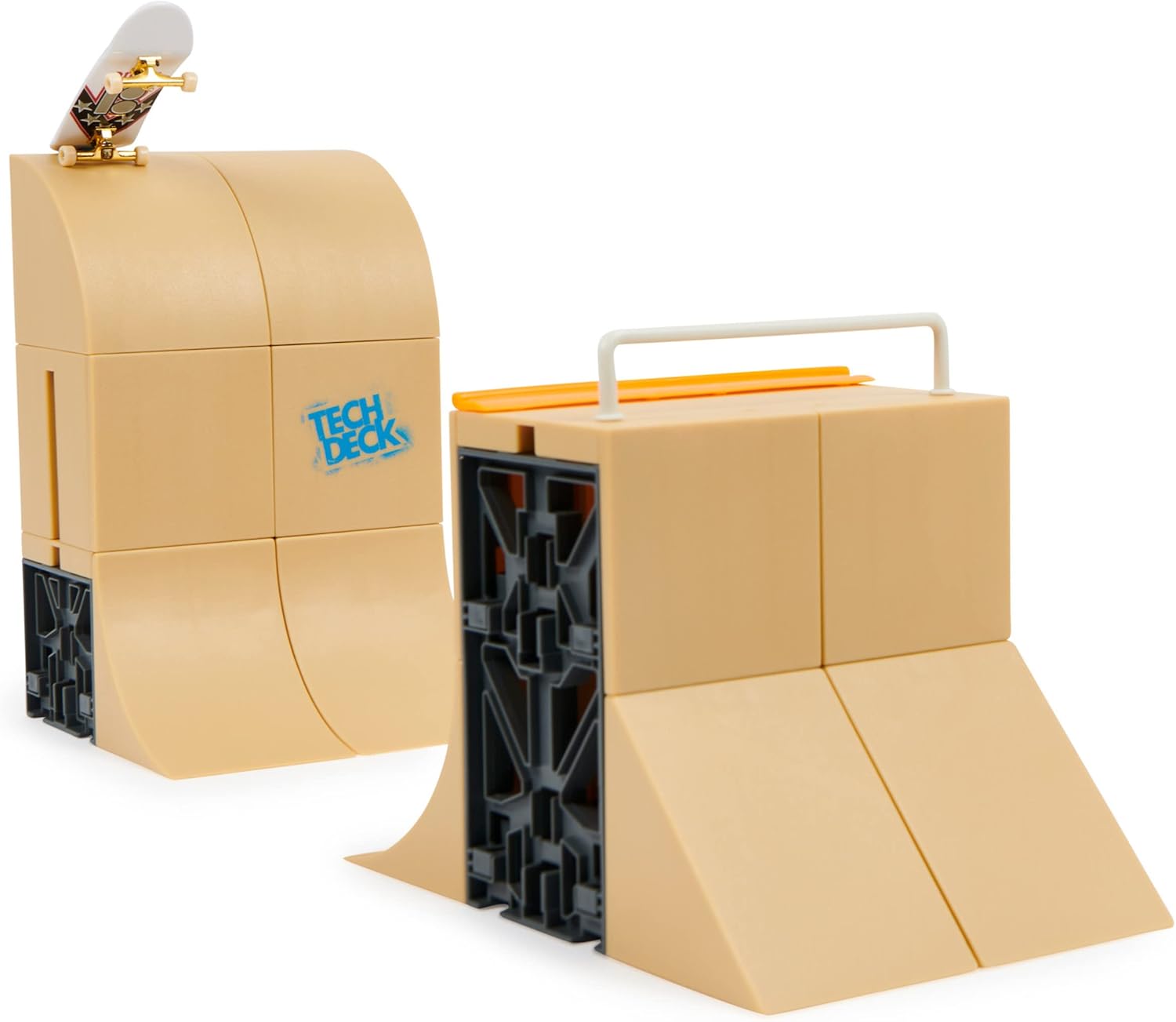 Tech Deck Danny Way Mega Half Pipe X-Connect Park Creator - Customizable Ramp Set with Exclusive Plan B Fingerboard 4