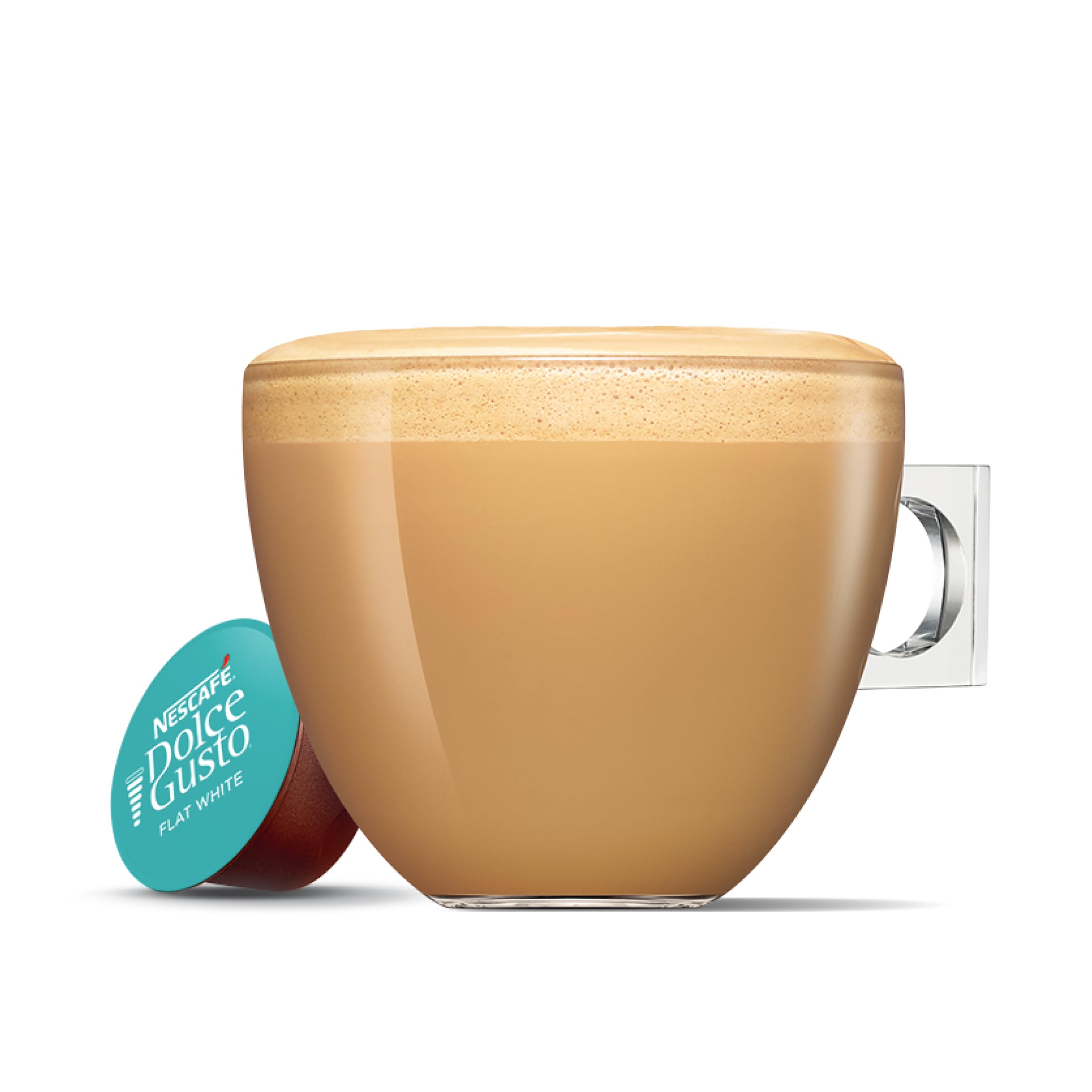 NESCAFÉ Dolce Gusto Flat White Coffee Pods - 48 Capsules (3 Boxes of 16) - Creamy Milk & Espresso Blend 8