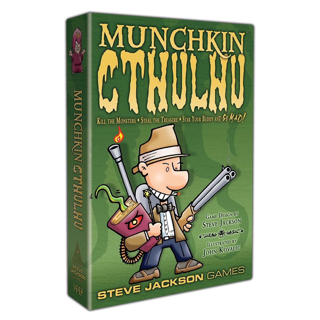 Steve Jackson Games Munchkin: Cthulhu Board Game | 3-6 Players | Ages 10+ | 90 Min Playtime