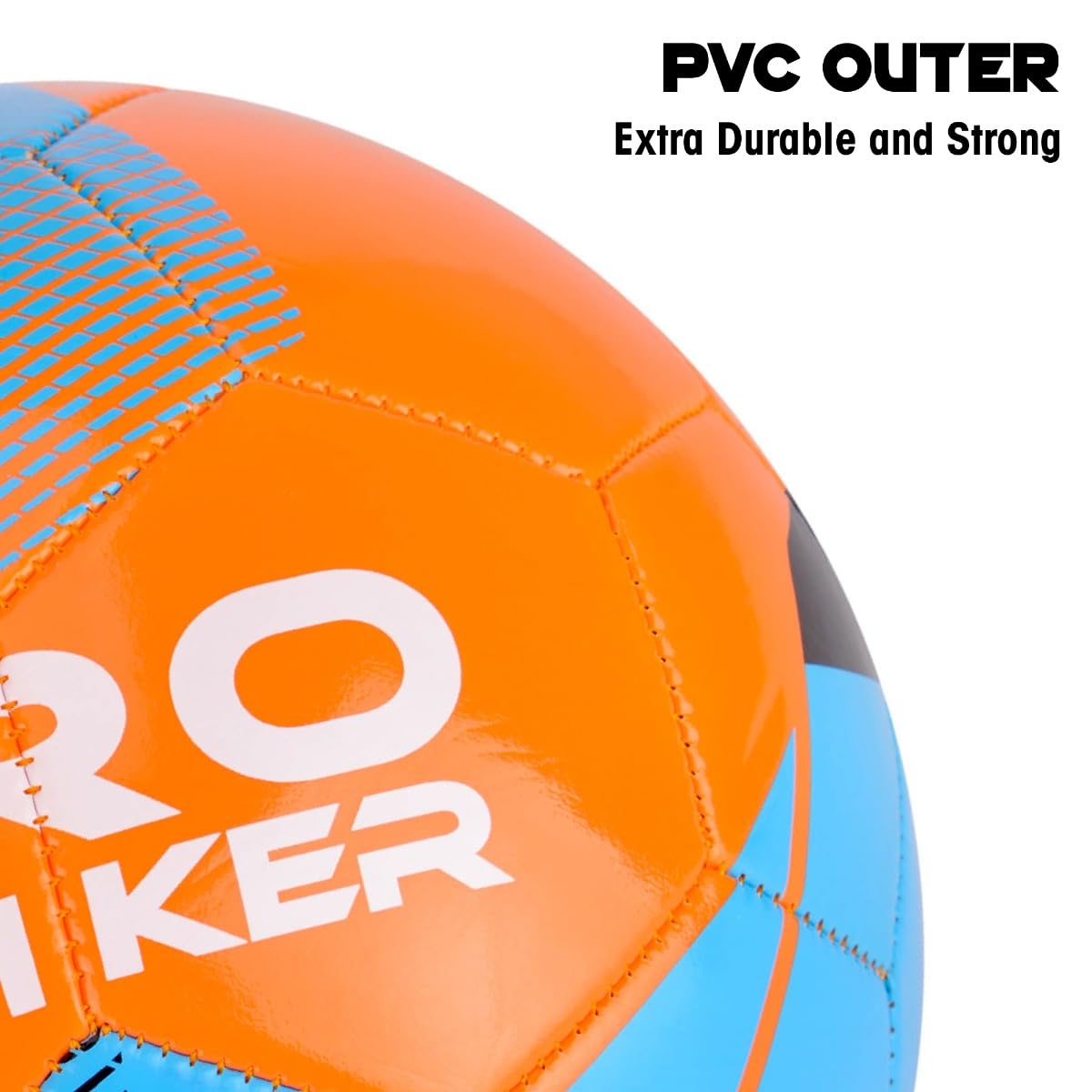 Pro Striker Size 2 Football - Durable PVC Soccer Ball for Kids Aged 3-7 3