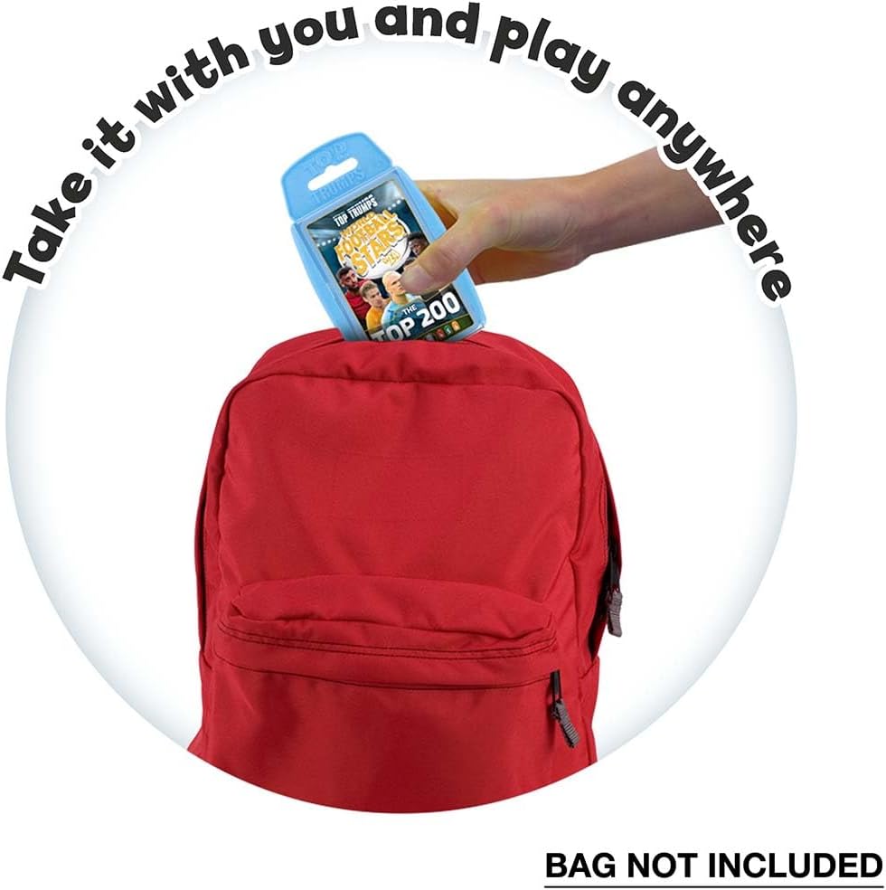 Top Trumps World Football Stars Top 200 Card Game Pack 3 5