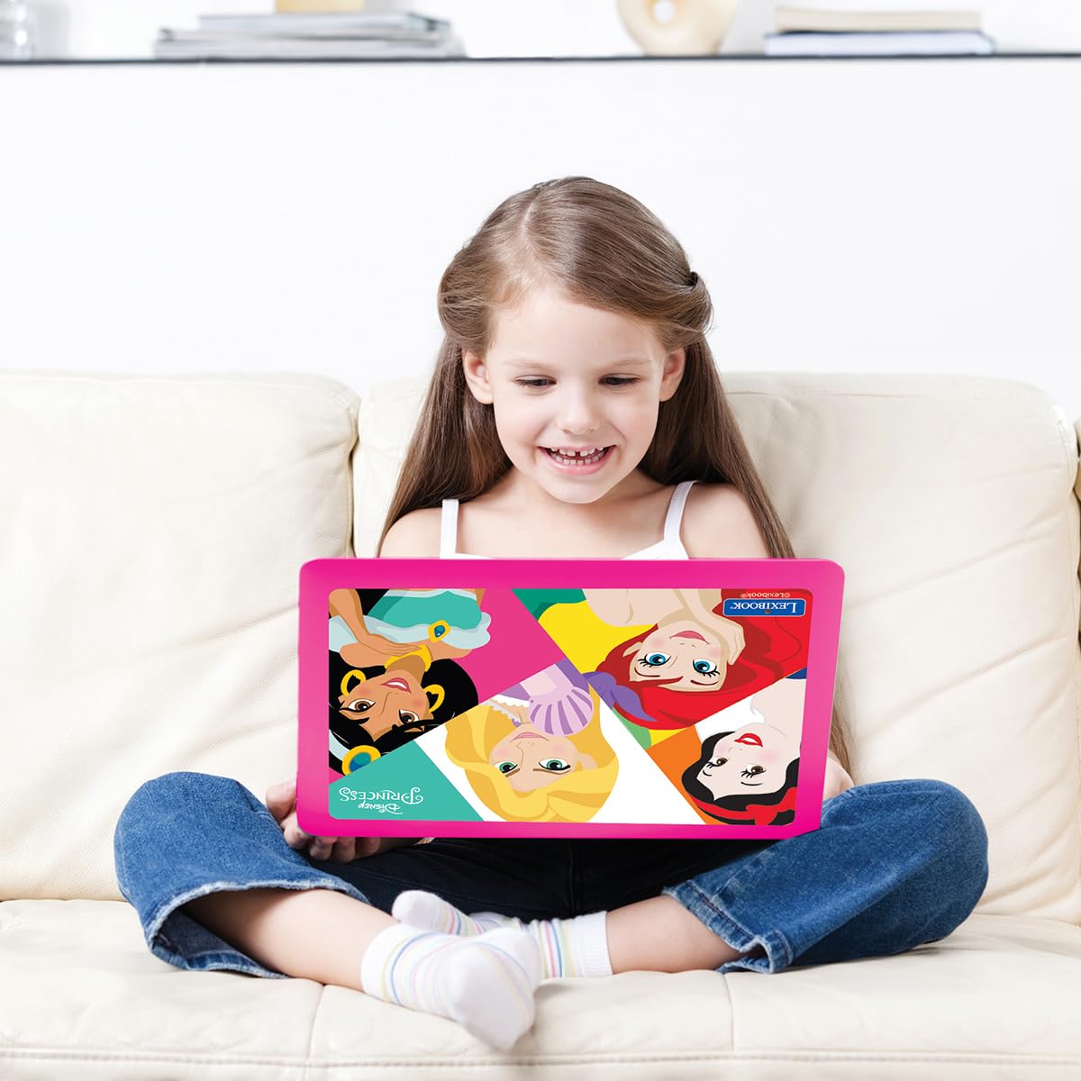 Lexibook Disney Princess Educational Bilingual Laptop - 124 Activities for Learning French & English 3