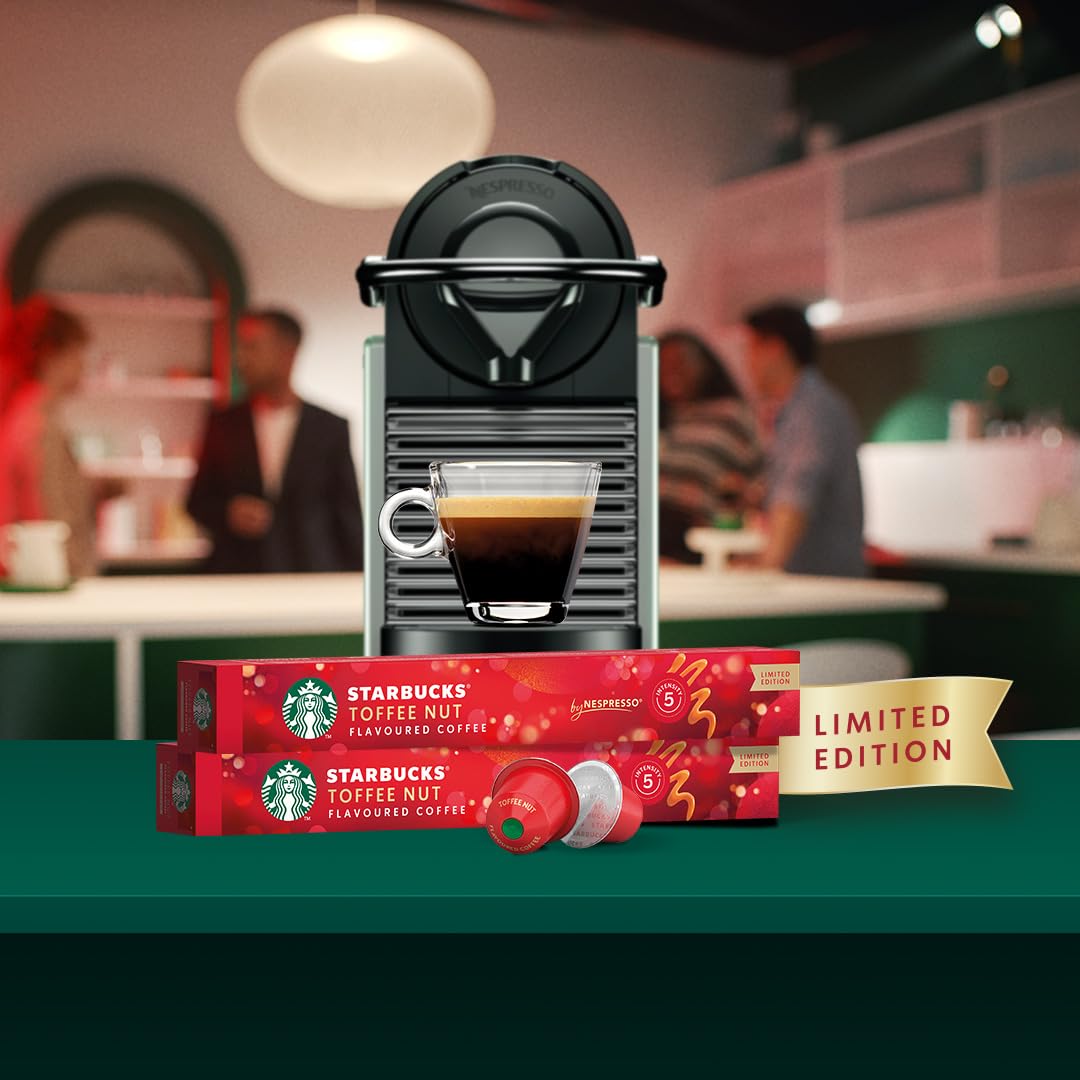 STARBUCKS - Toffee Nut Flavoured Coffee by Nespresso, Blonde Roast, Single-Serve Capsules 5
