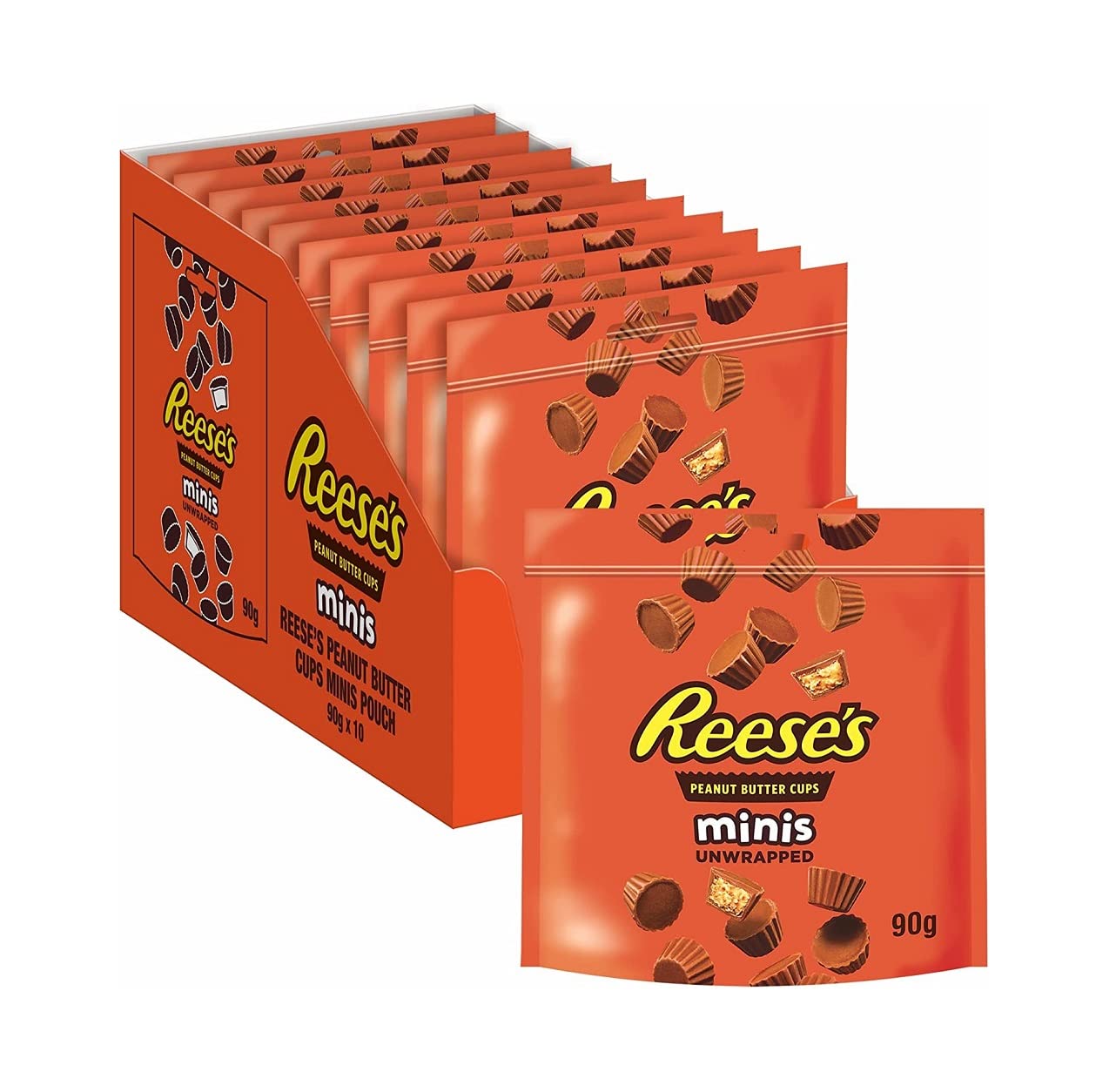 Reese's Peanut Butter Cup Minis Pouch, Pack of 10 x 90g
