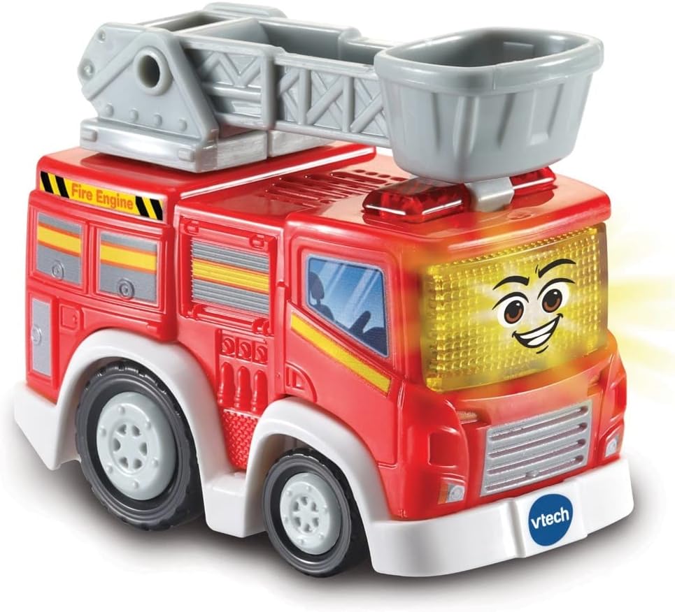 VTech Toot-Toot Drivers 2 Car Rescue Pack with Fire Engine and Police Car - Interactive Musical Vehicle Set for Toddlers 1-5 Years 3