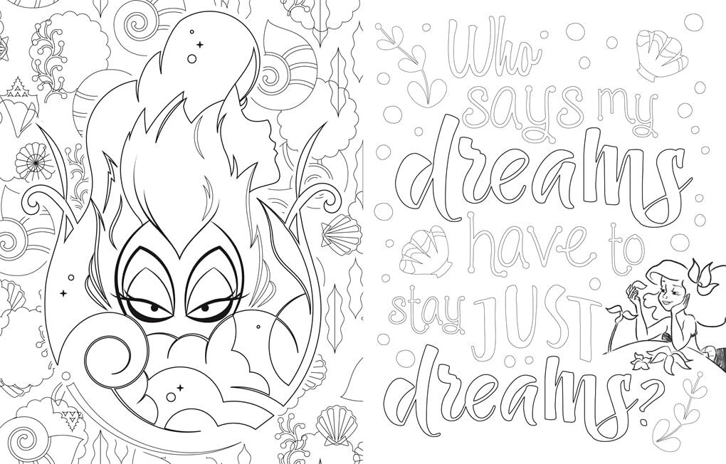 Studio Press Disney Quotes to Live Your Life By Colouring Book - Inspirational Quotes & Character Art