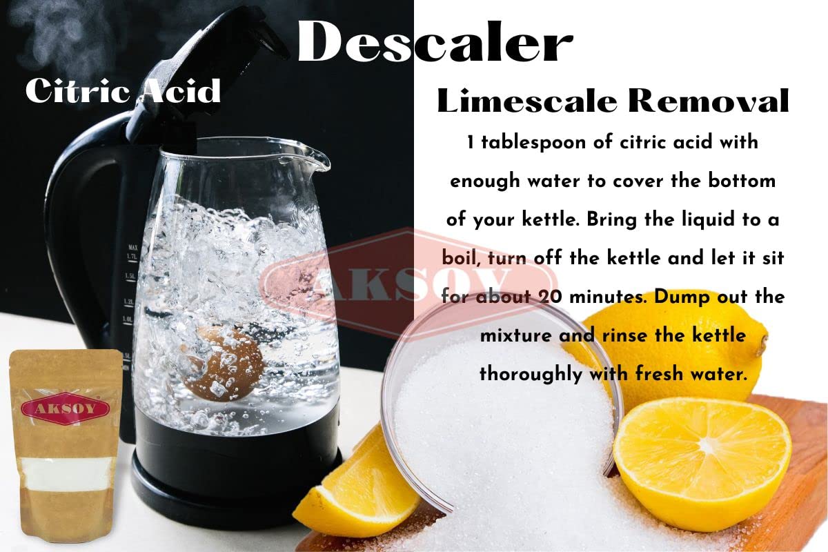 Aksoy – Zitronensäure in Lebensmittelqualität, 1,25 kg | gentechnikfrei, wasserfrei, zum Reinigen, Einmachen und für Badebomben 6