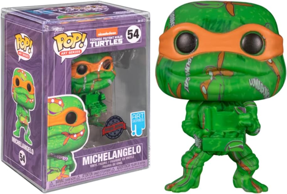 Funko Pop! Art Series Teenage Mutant Ninja Turtles - Michelangelo Vinyl Figure (FUN57929)