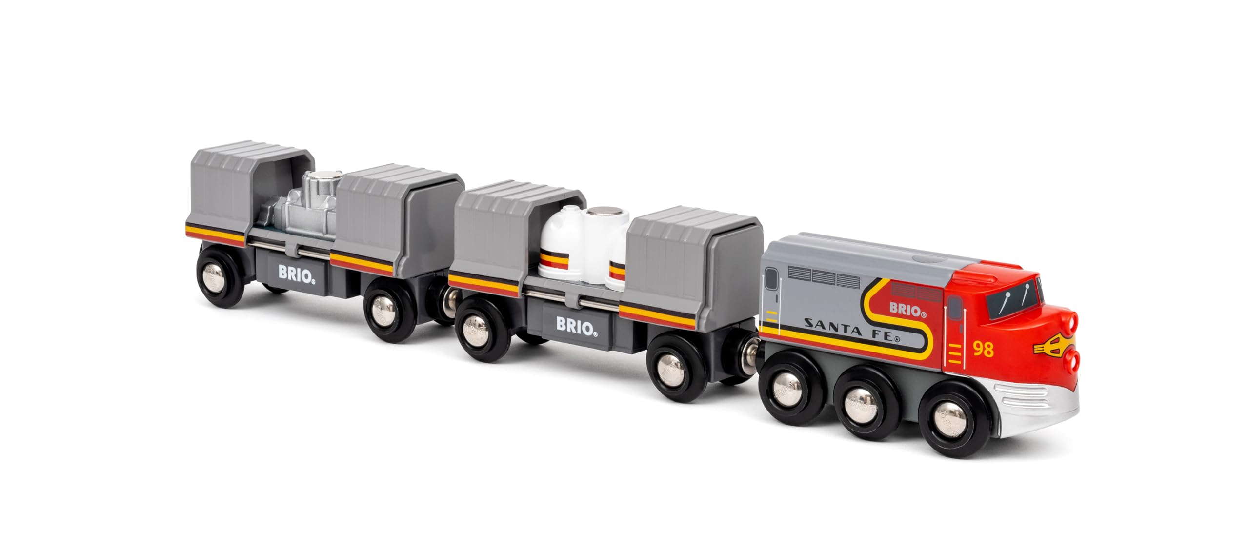 BRIO World 36089 Santa Fe Train - Wooden Railway Playset for Ages 3+