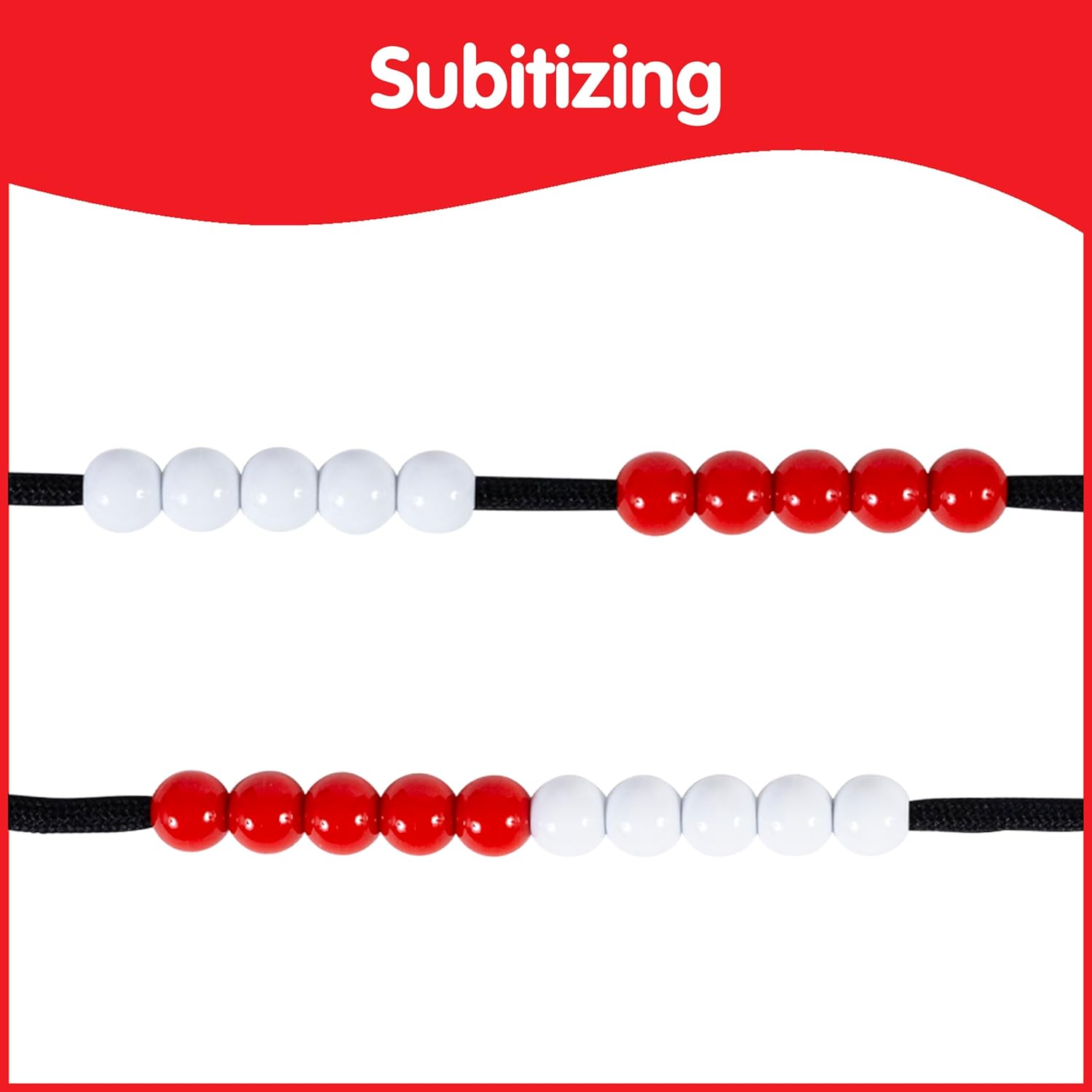 EDX Education 20 Bead String Set - Educational Math Learning Tool for Kids 3