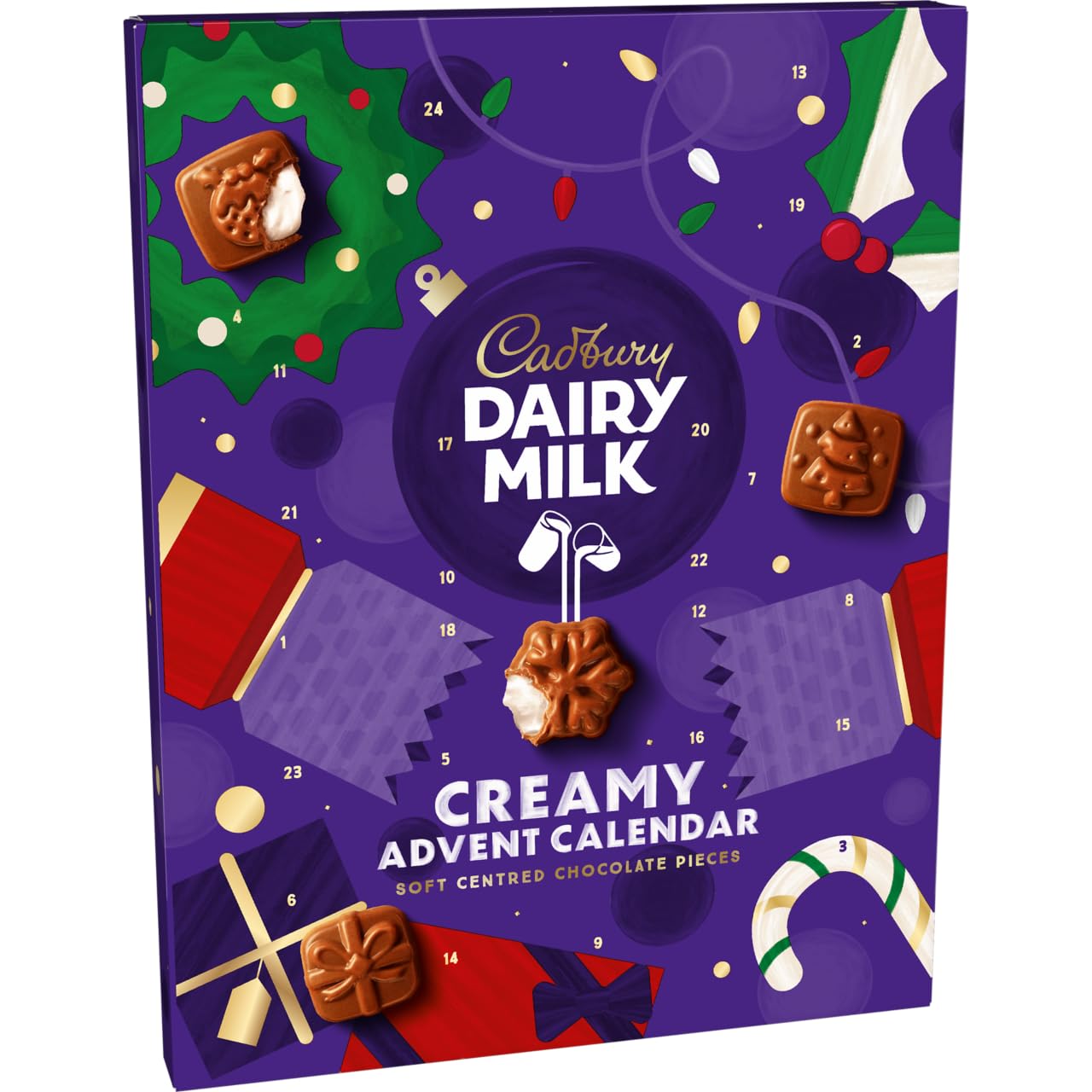 Cadbury Dairy Milk Advent Calendar - Soft Centred Chocolate Pieces 170g 2