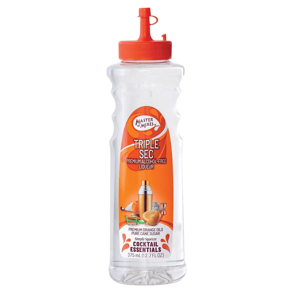 Master of Mixes Triple Sec Syrup - Non-Alcoholic Cocktail Syrup, 375ml