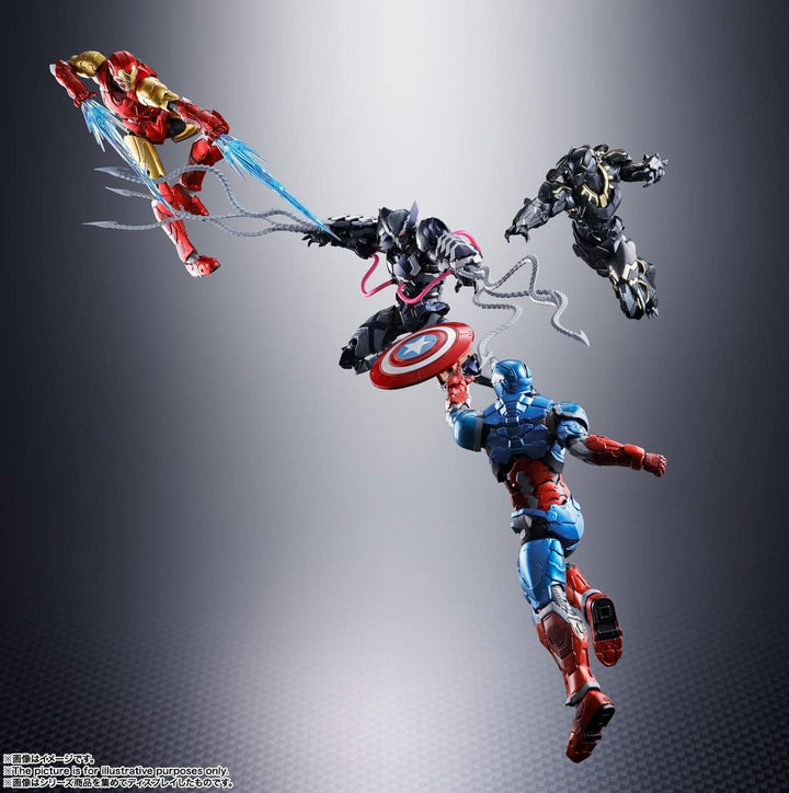 BANDAI S.H. Figuarts Tech-On Avengers - Venom Symbiote Wolverine Action Figure (BDIAV641656)