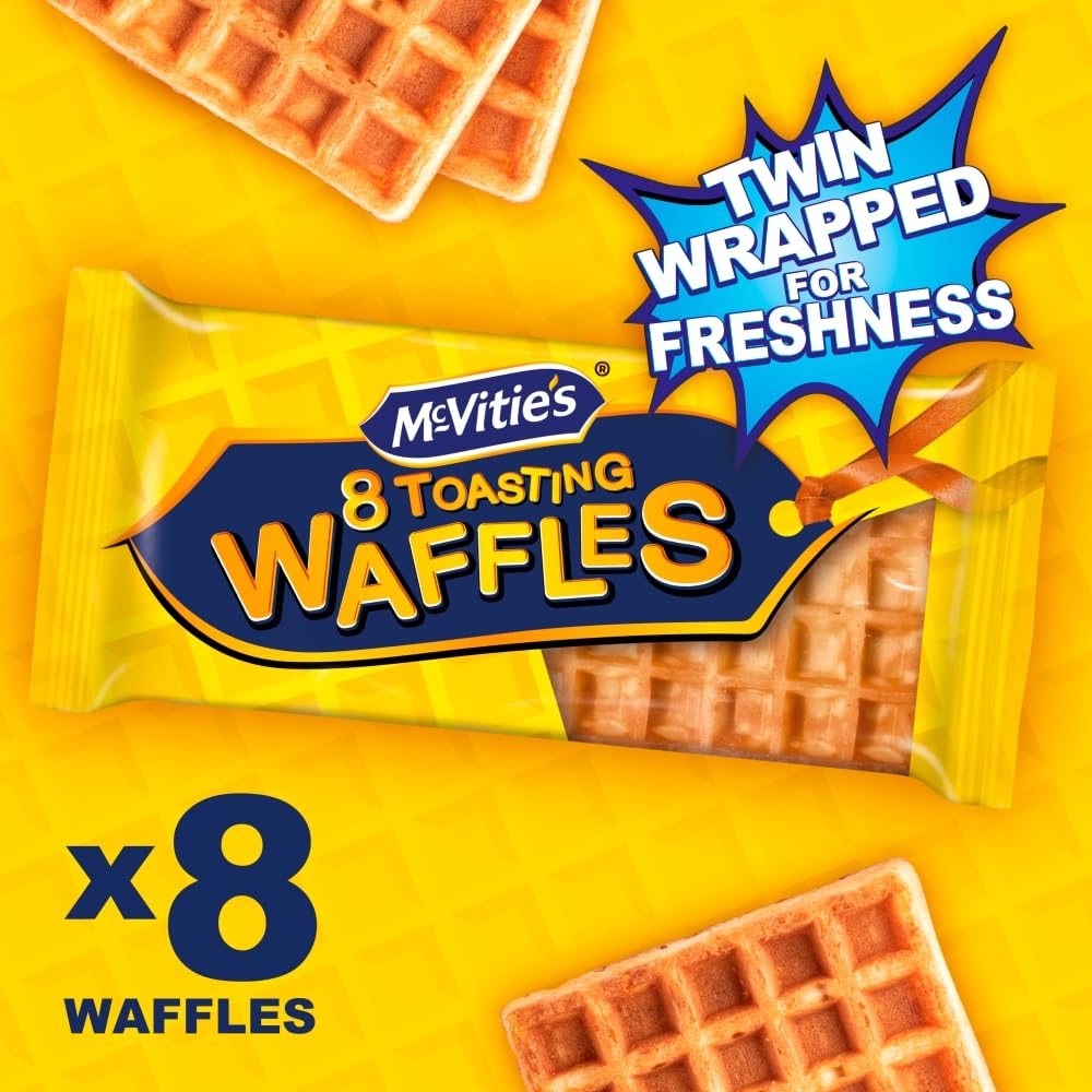 McVitie's Toasting Waffles, 8 x 28 g Waffles per Pack (Pack of 1) 5