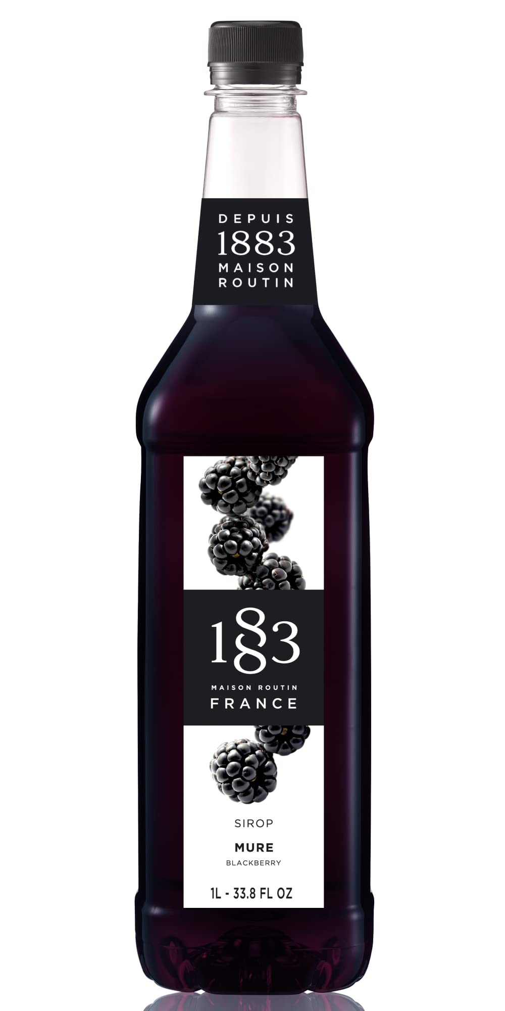1883 MAISON ROUTIN Blackberry Syrup - 1 Liter Pet Bottle 1