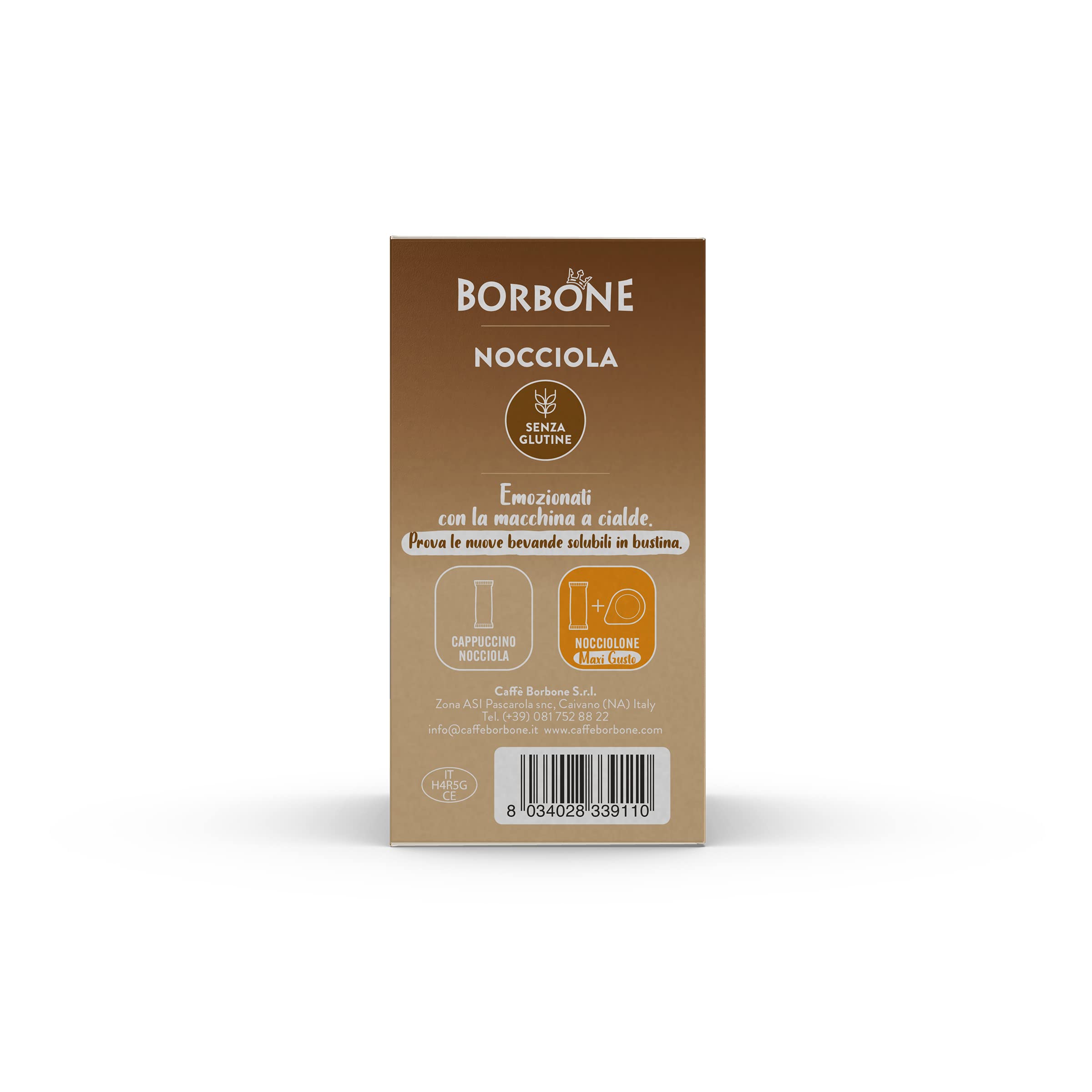 Caffè Borbone Hazelnut Sticks, 80 Sticks (8 x 10) - Instant Hazelnut Cappuccino for Pod Systems 6
