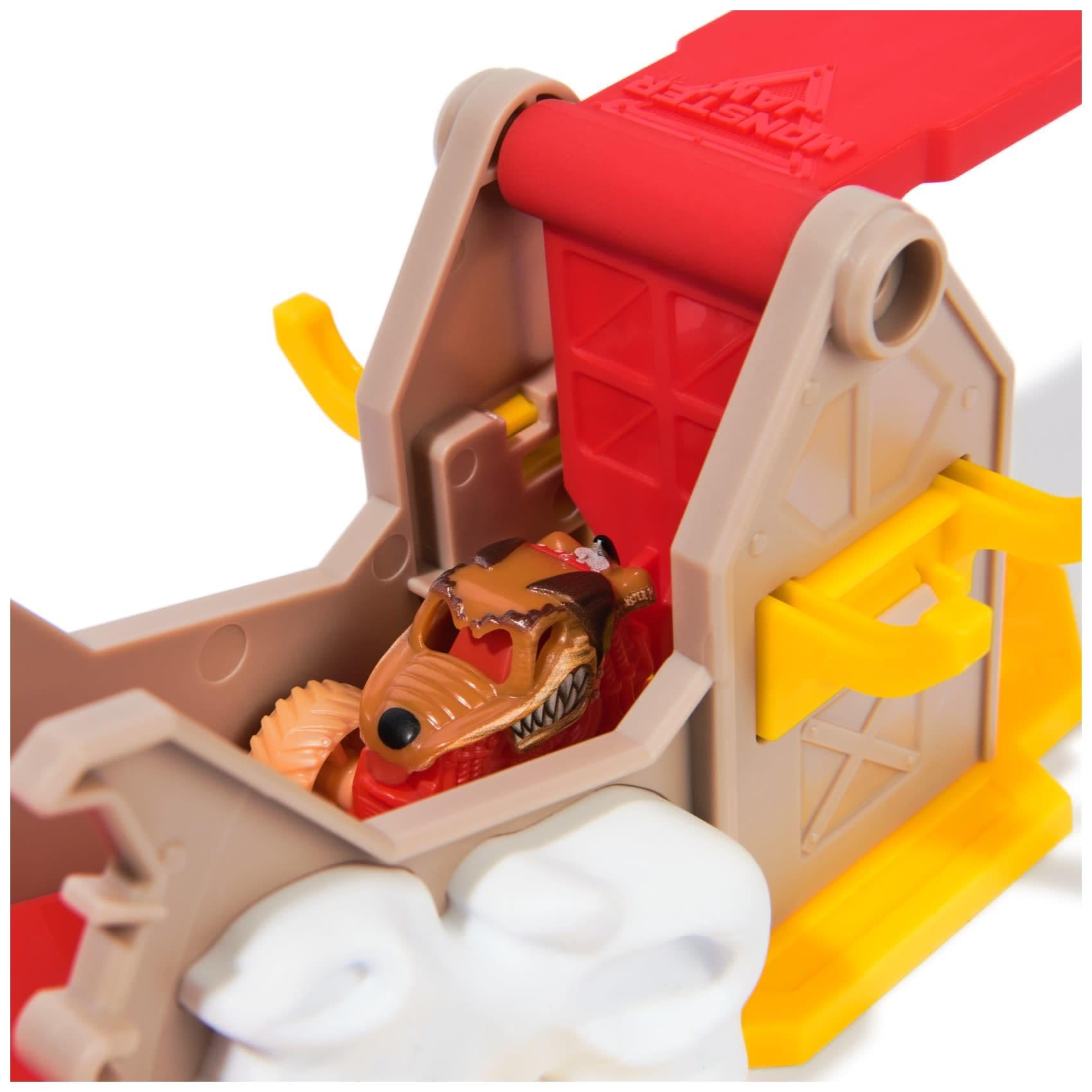 Monster Jam Mini Launchers - Adjustable Ramp with 2 Die-Cast Trucks for Kids 6