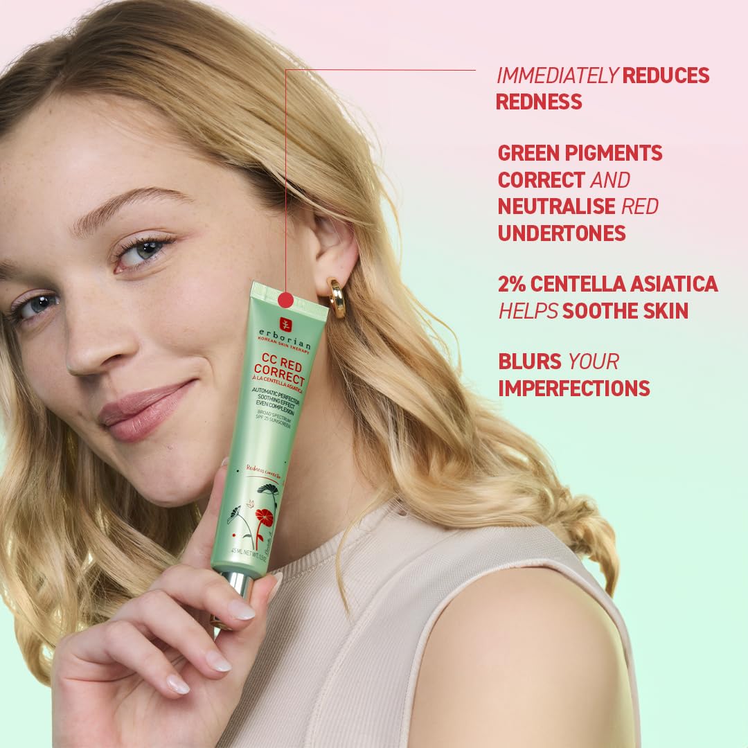 Erborian CC Red Correct with Centella Asiatica - Imperfection-Covering Cream (0.2 g) 5
